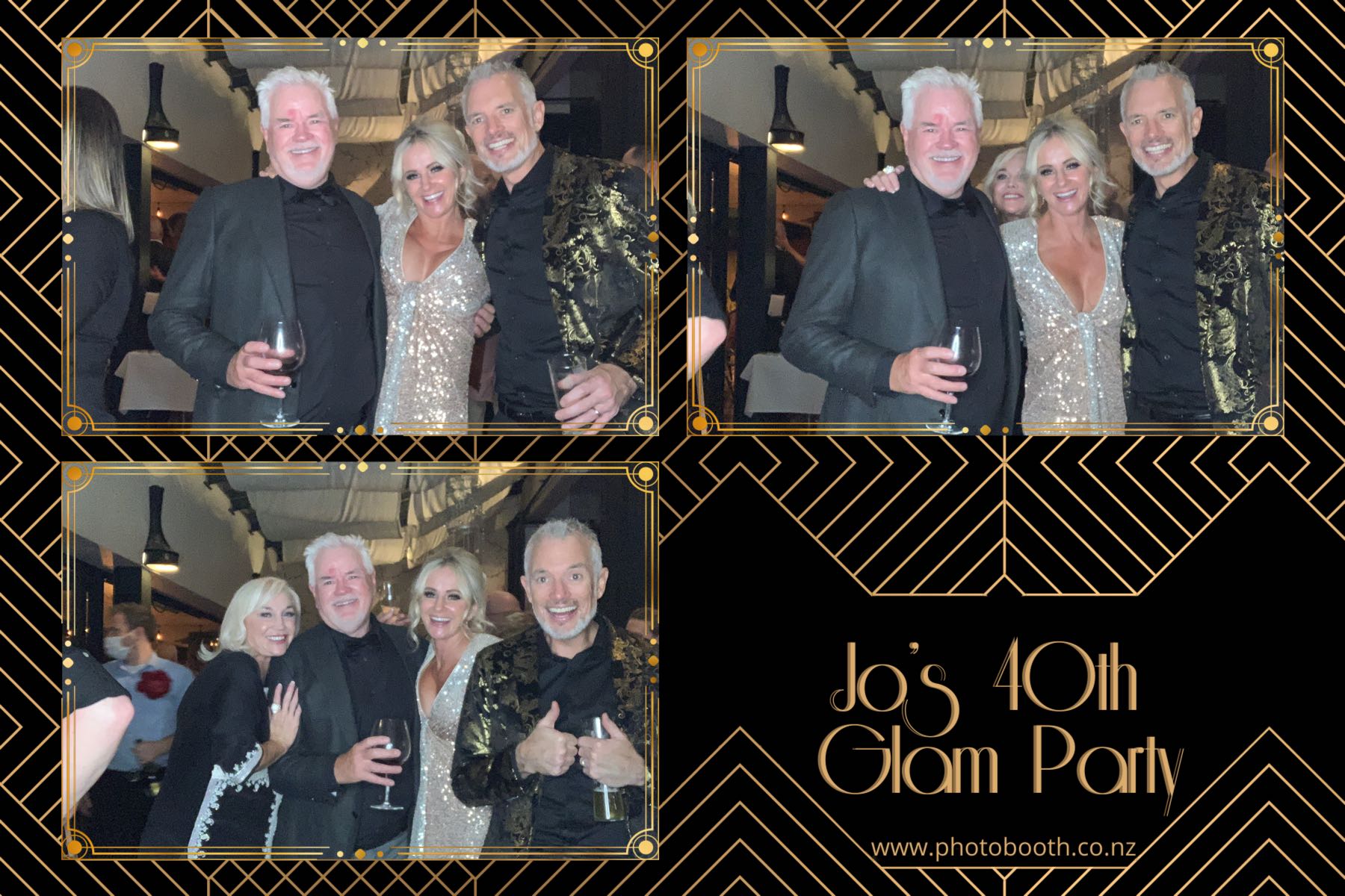 Jo's Glam 40th | View more photos from the event at gallery.photobooth.co.nz/u/SelfieCentral/Jos-Glam-40th