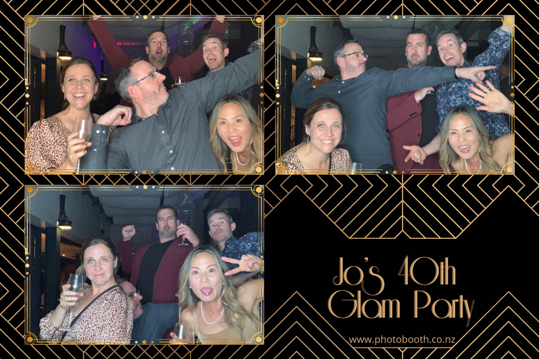 Jo's Glam 40th | View more photos from the event at gallery.photobooth.co.nz/u/SelfieCentral/Jos-Glam-40th