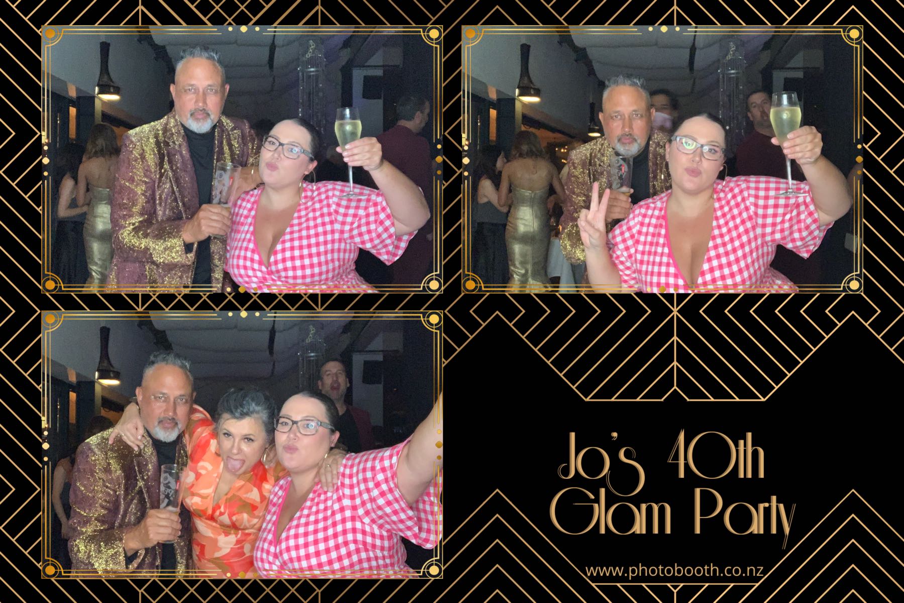 Jo's Glam 40th | View more photos from the event at gallery.photobooth.co.nz/u/SelfieCentral/Jos-Glam-40th