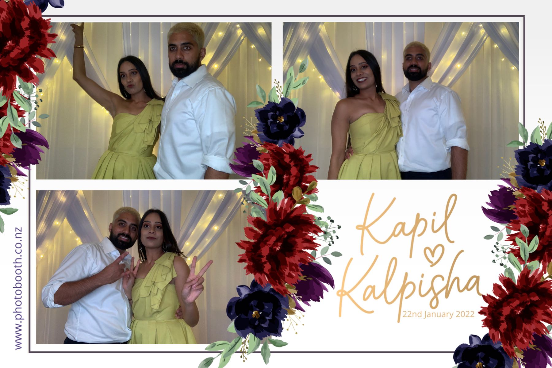 Kapil & Kalpisha's Wedding | View more photos from the event at gallery.photobooth.co.nz/u/SelfieCentral/Kapil-Kalpishas-Wedding