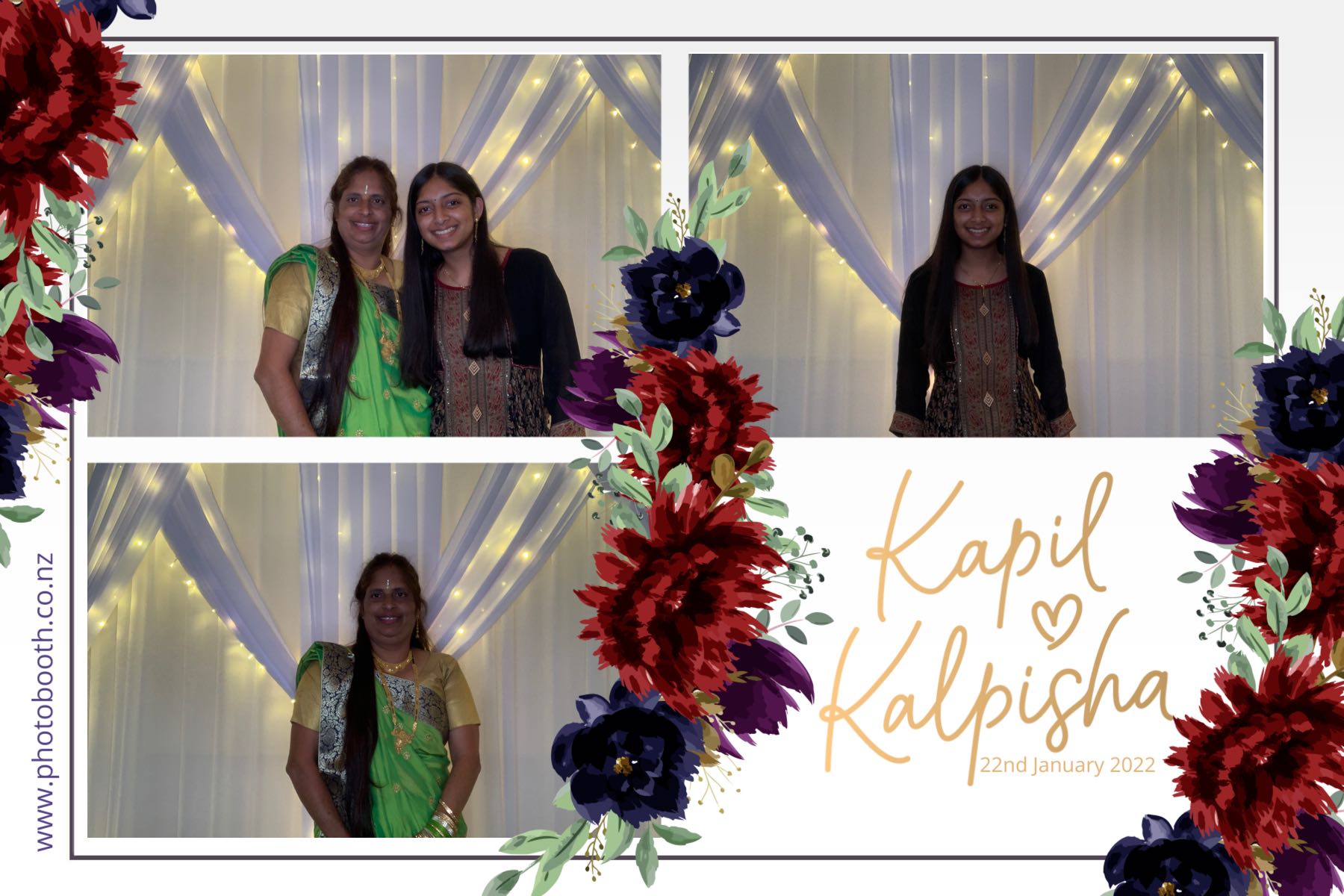 Kapil & Kalpisha's Wedding | View more photos from the event at gallery.photobooth.co.nz/u/SelfieCentral/Kapil-Kalpishas-Wedding