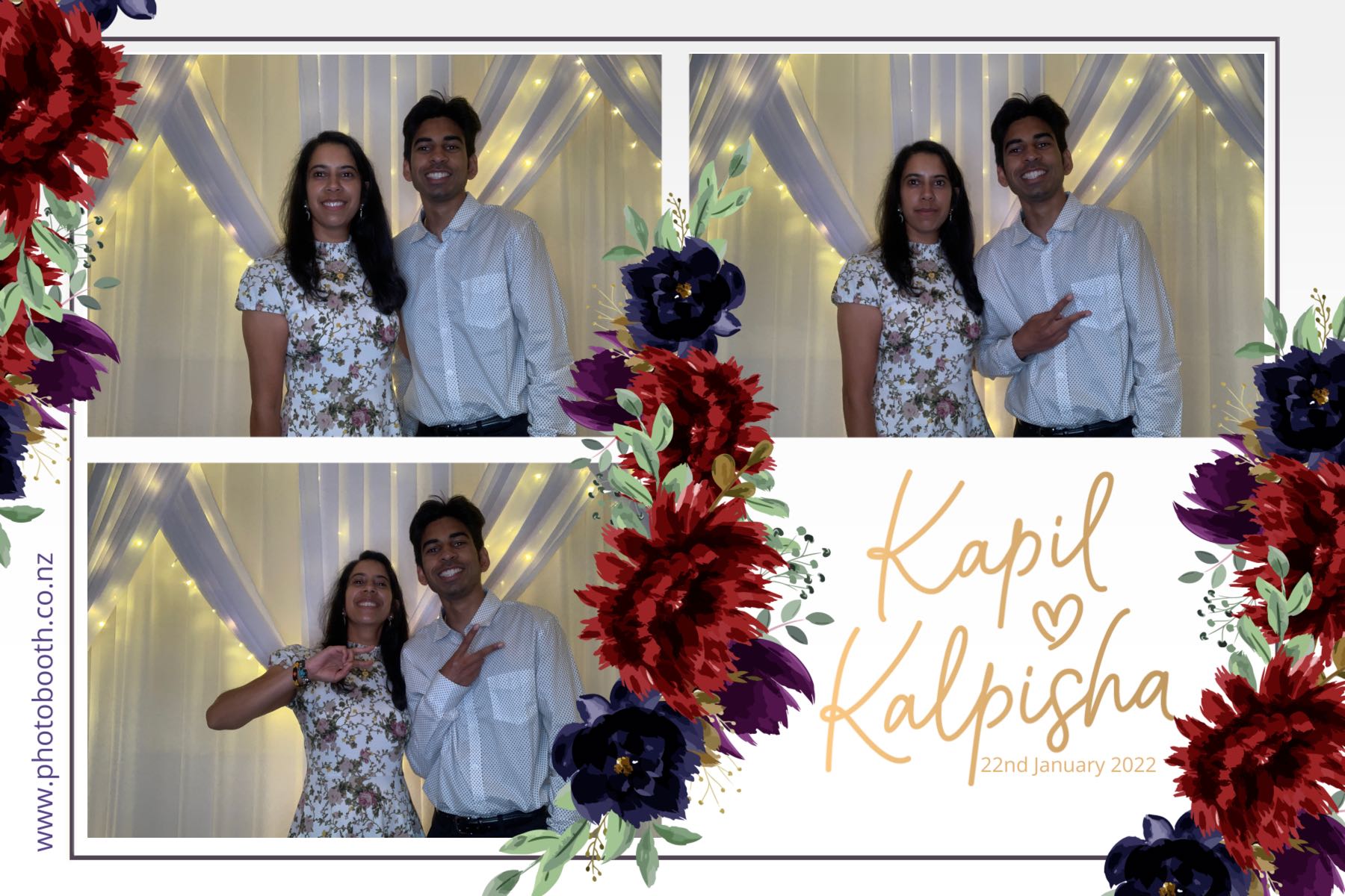 Kapil & Kalpisha's Wedding | View more photos from the event at gallery.photobooth.co.nz/u/SelfieCentral/Kapil-Kalpishas-Wedding
