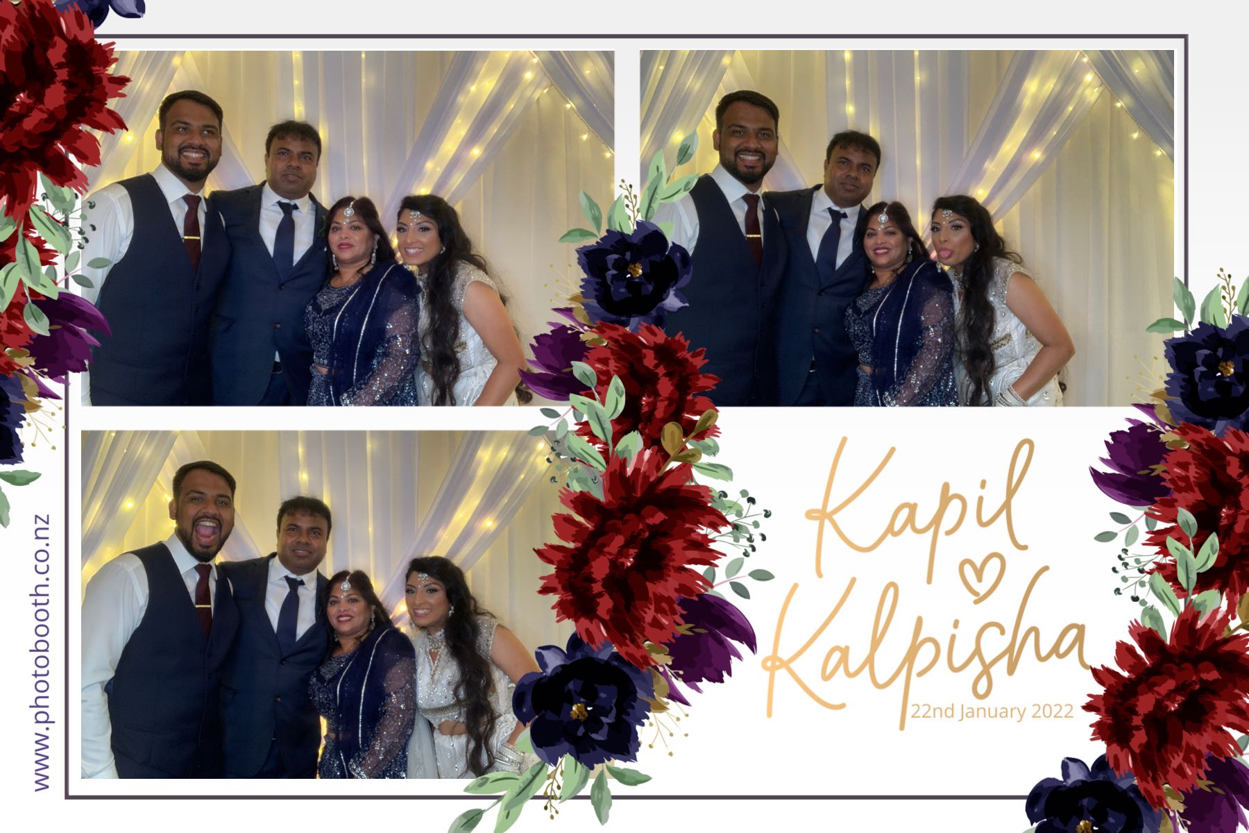 Kapil & Kalpisha's Wedding | View more photos from the event at gallery.photobooth.co.nz/u/SelfieCentral/Kapil-Kalpishas-Wedding