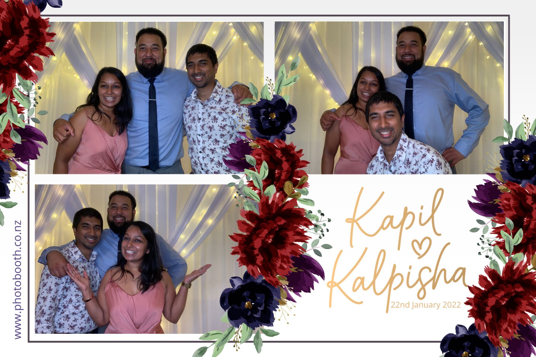Kapil & Kalpisha's Wedding | View more photos from the event at gallery.photobooth.co.nz/u/SelfieCentral/Kapil-Kalpishas-Wedding