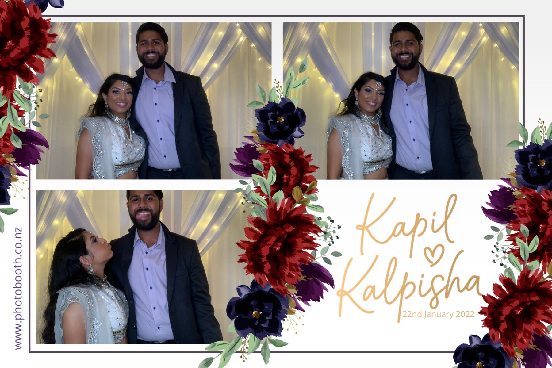 Kapil & Kalpisha's Wedding | View more photos from the event at gallery.photobooth.co.nz/u/SelfieCentral/Kapil-Kalpishas-Wedding