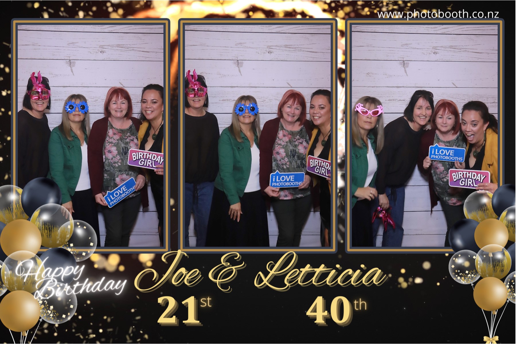 Letticia's 40th & Joe's 21st | View more photos from the event at gallery.photobooth.co.nz/u/SelfieCentral/Letticias-40th-Joes-21st