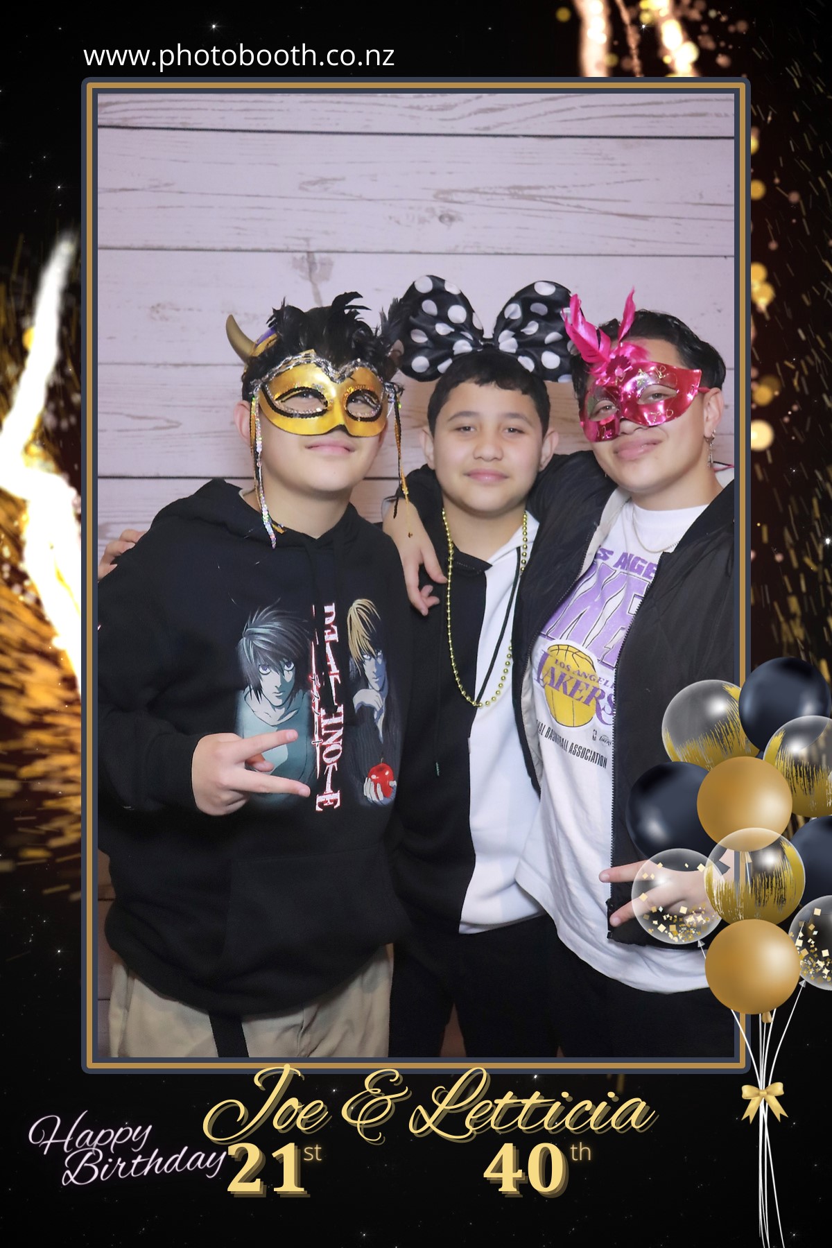 Letticia's 40th & Joe's 21st | View more photos from the event at gallery.photobooth.co.nz/u/SelfieCentral/Letticias-40th-Joes-21st