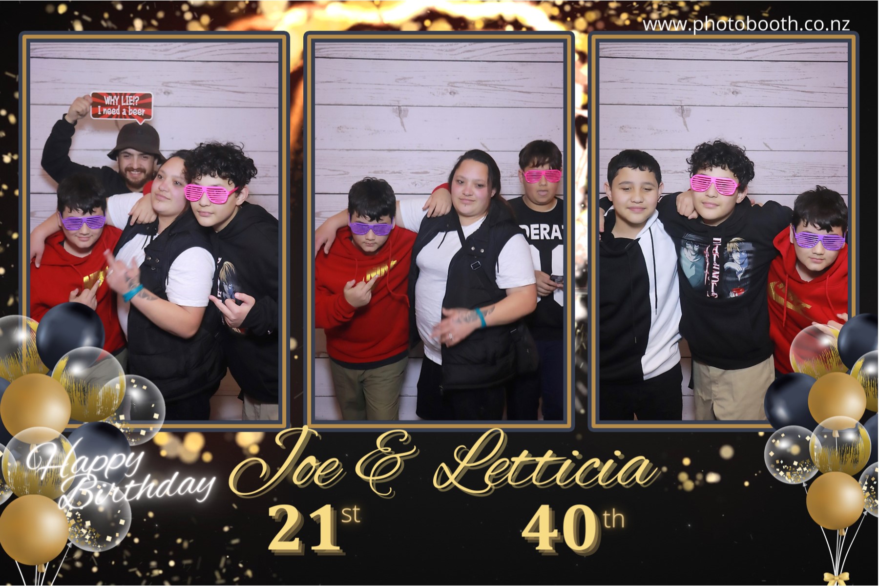 Letticia's 40th & Joe's 21st | View more photos from the event at gallery.photobooth.co.nz/u/SelfieCentral/Letticias-40th-Joes-21st