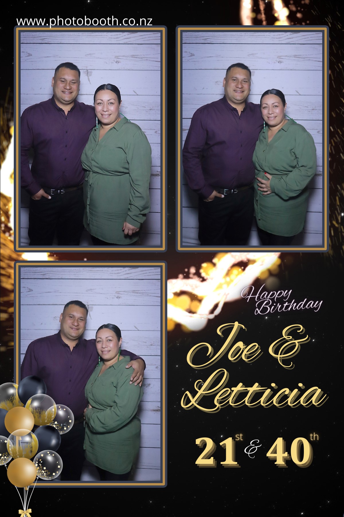 Letticia's 40th & Joe's 21st | View more photos from the event at gallery.photobooth.co.nz/u/SelfieCentral/Letticias-40th-Joes-21st