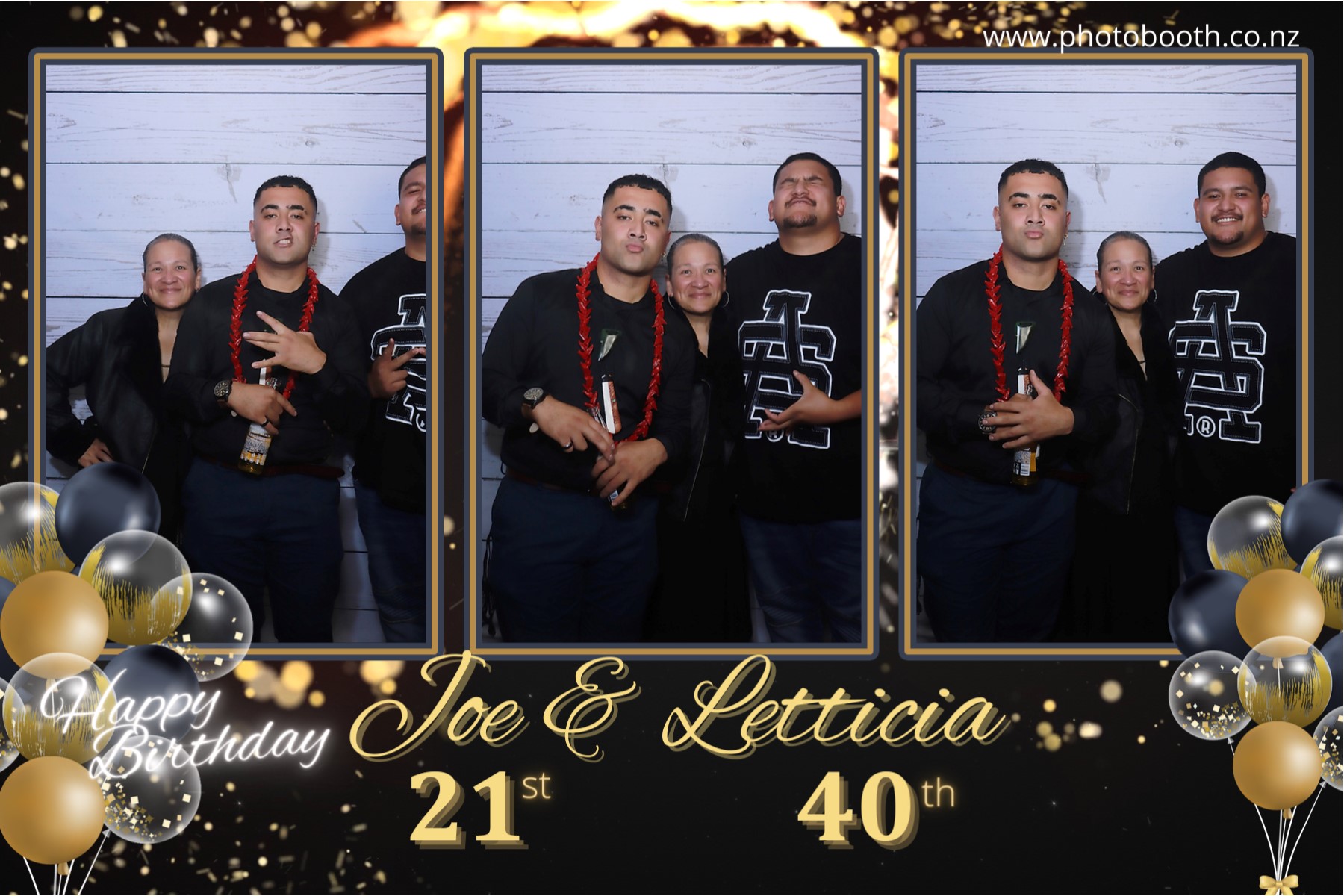 Letticia's 40th & Joe's 21st | View more photos from the event at gallery.photobooth.co.nz/u/SelfieCentral/Letticias-40th-Joes-21st