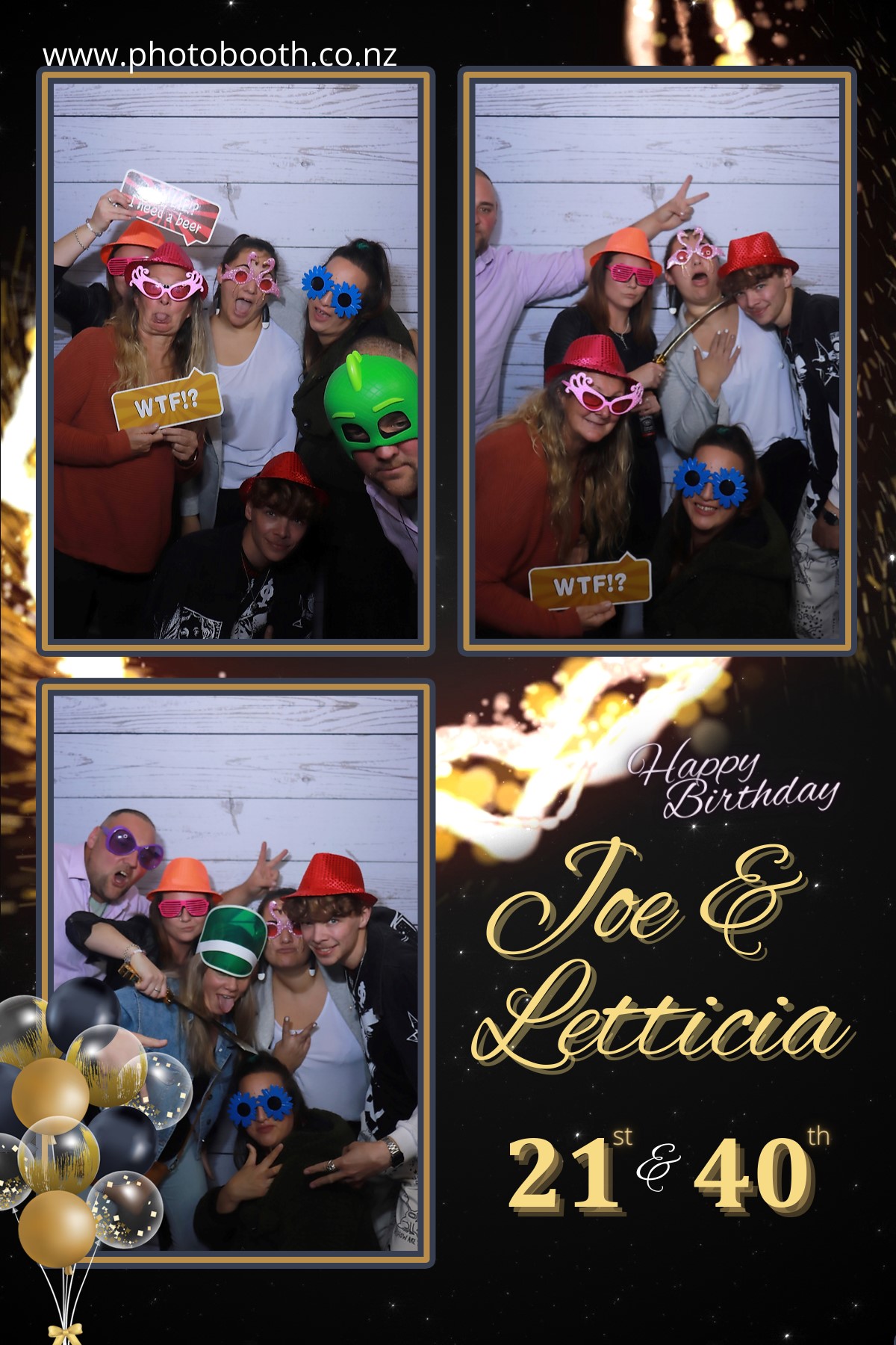 Letticia's 40th & Joe's 21st | View more photos from the event at gallery.photobooth.co.nz/u/SelfieCentral/Letticias-40th-Joes-21st