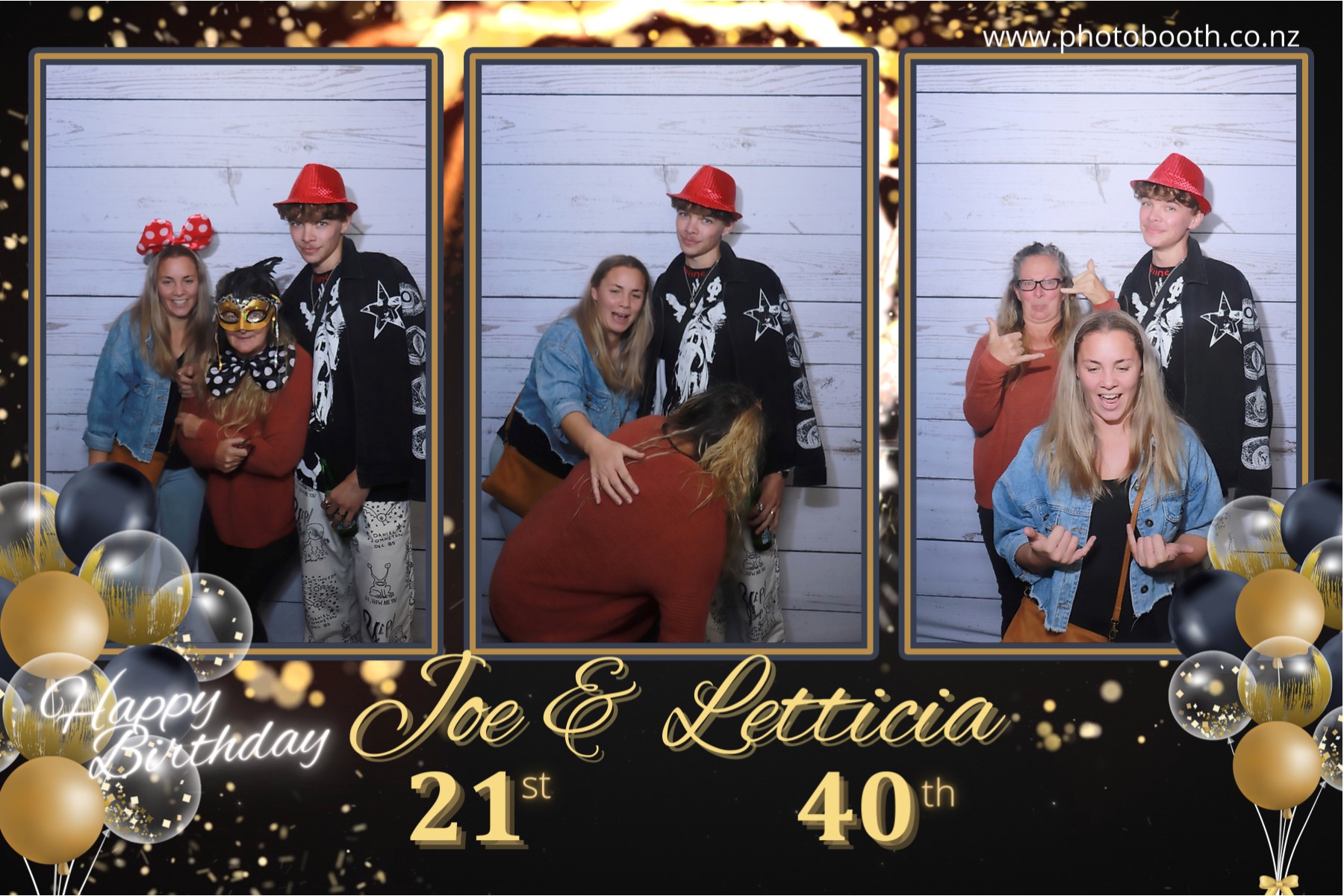 Letticia's 40th & Joe's 21st | View more photos from the event at gallery.photobooth.co.nz/u/SelfieCentral/Letticias-40th-Joes-21st