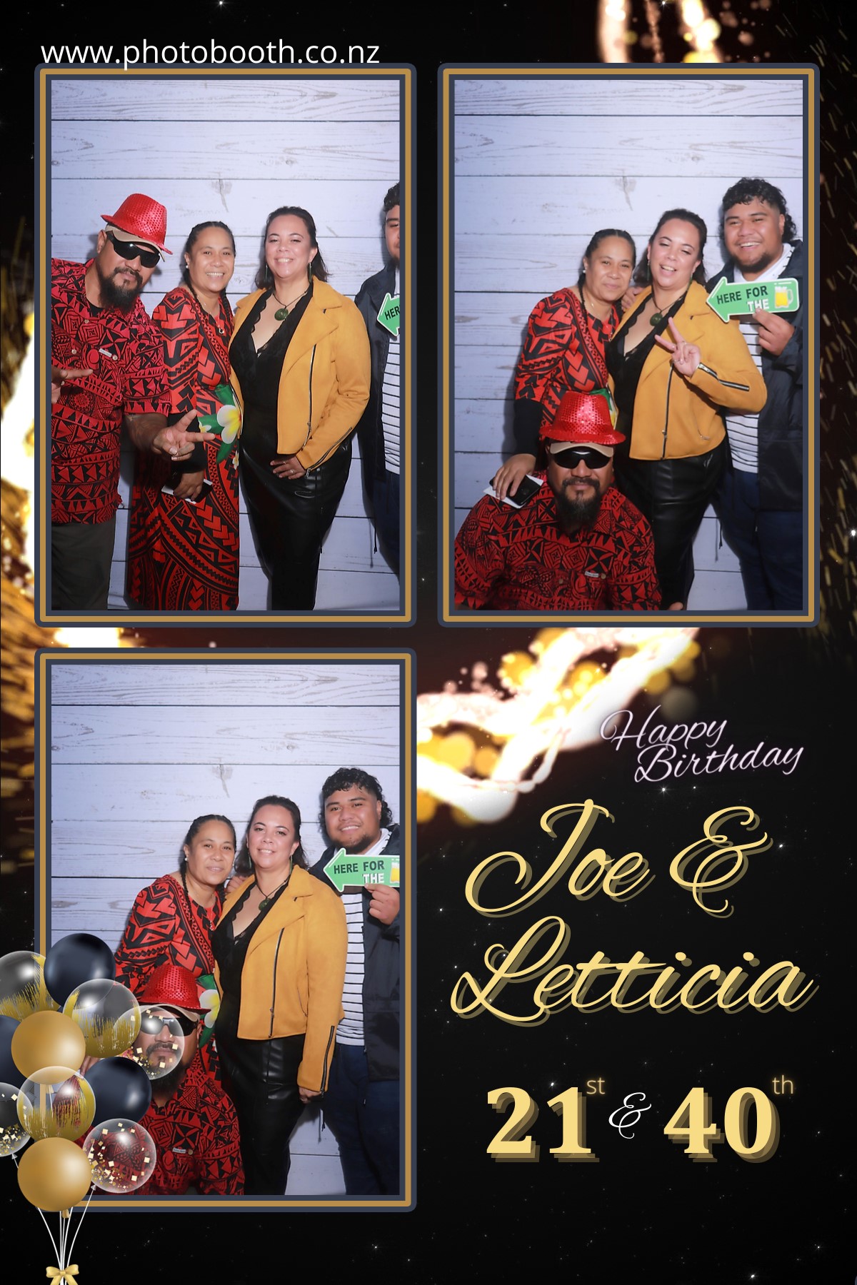 Letticia's 40th & Joe's 21st | View more photos from the event at gallery.photobooth.co.nz/u/SelfieCentral/Letticias-40th-Joes-21st
