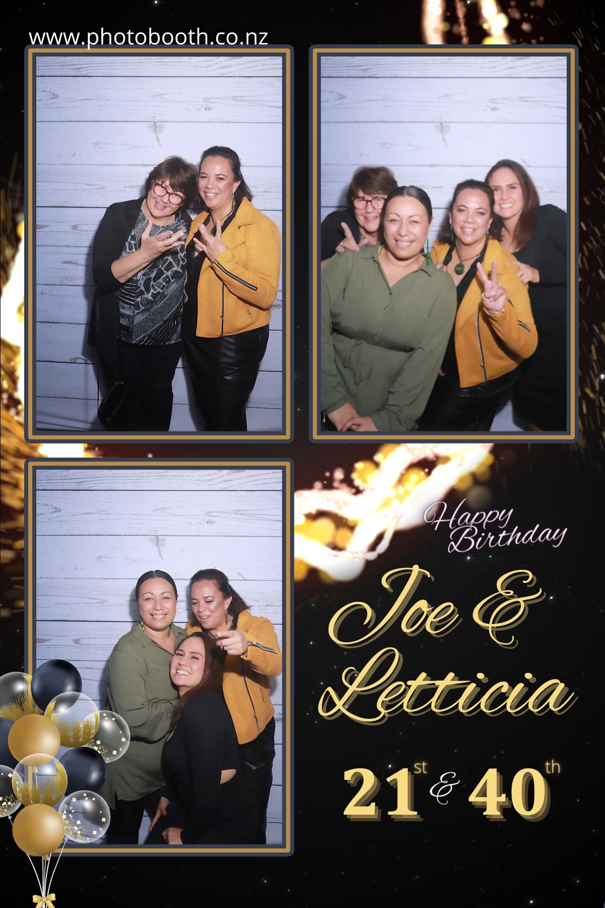 Letticia's 40th & Joe's 21st | View more photos from the event at gallery.photobooth.co.nz/u/SelfieCentral/Letticias-40th-Joes-21st