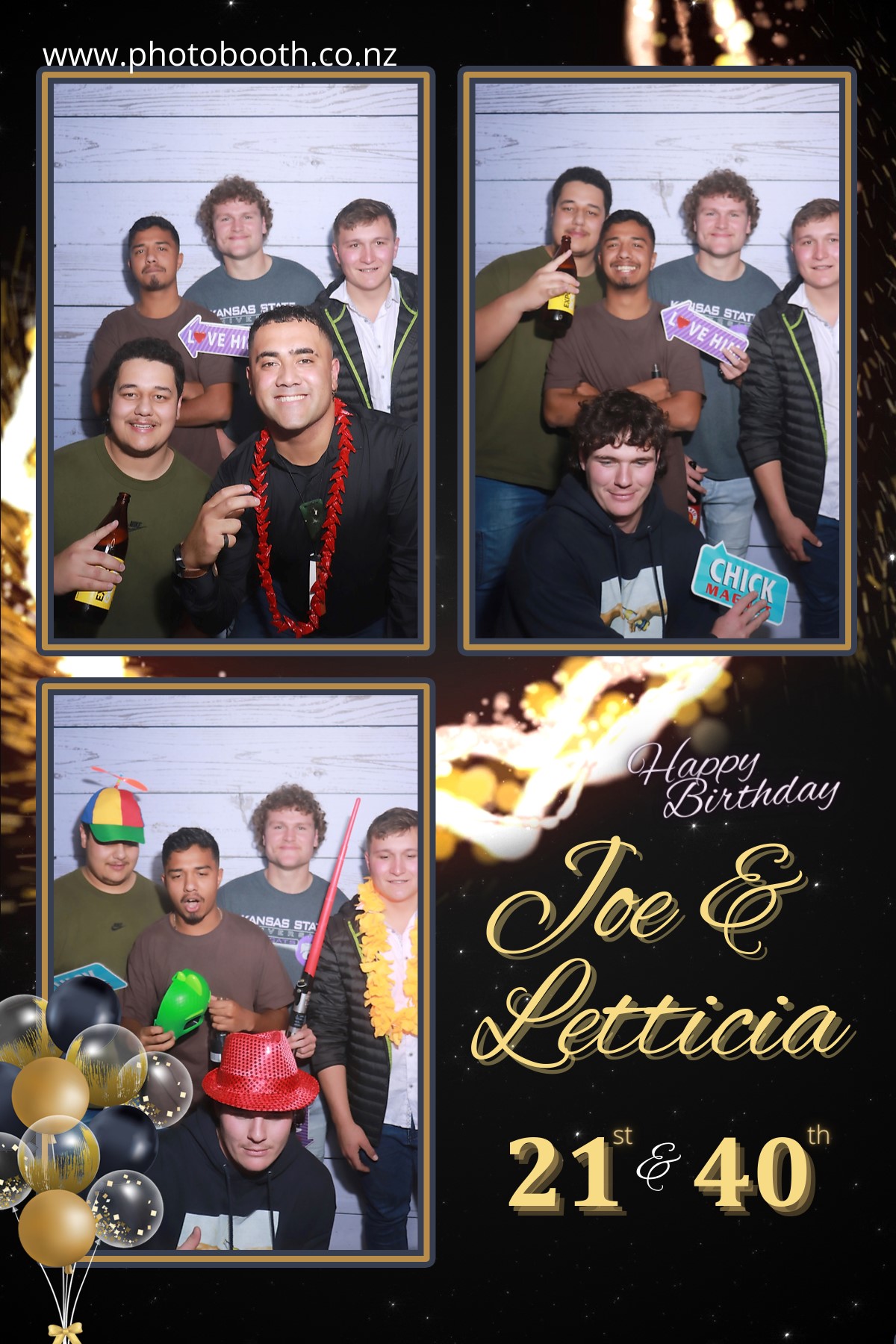 Letticia's 40th & Joe's 21st | View more photos from the event at gallery.photobooth.co.nz/u/SelfieCentral/Letticias-40th-Joes-21st