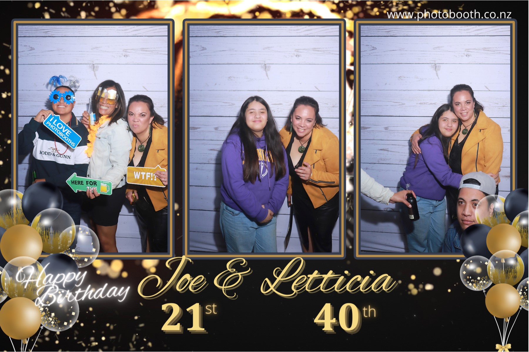 Letticia's 40th & Joe's 21st | View more photos from the event at gallery.photobooth.co.nz/u/SelfieCentral/Letticias-40th-Joes-21st