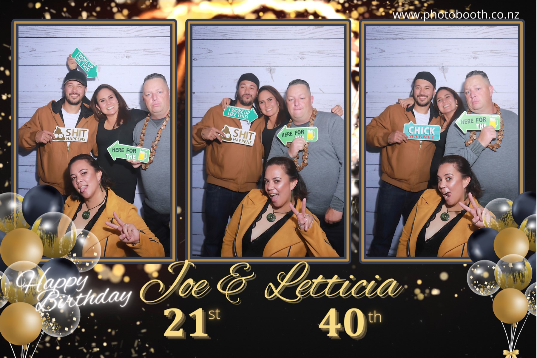 Letticia's 40th & Joe's 21st | View more photos from the event at gallery.photobooth.co.nz/u/SelfieCentral/Letticias-40th-Joes-21st