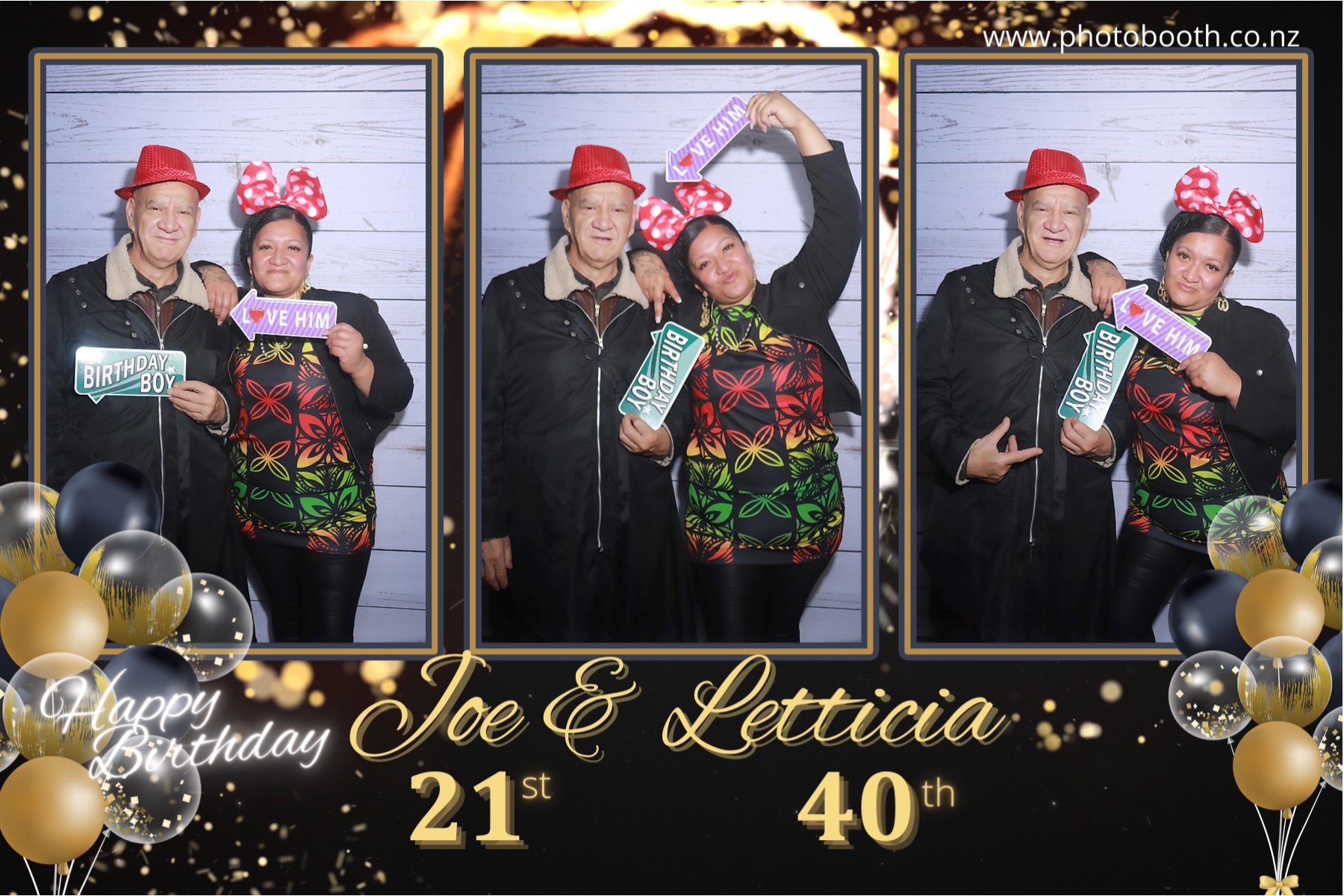 Letticia's 40th & Joe's 21st | View more photos from the event at gallery.photobooth.co.nz/u/SelfieCentral/Letticias-40th-Joes-21st