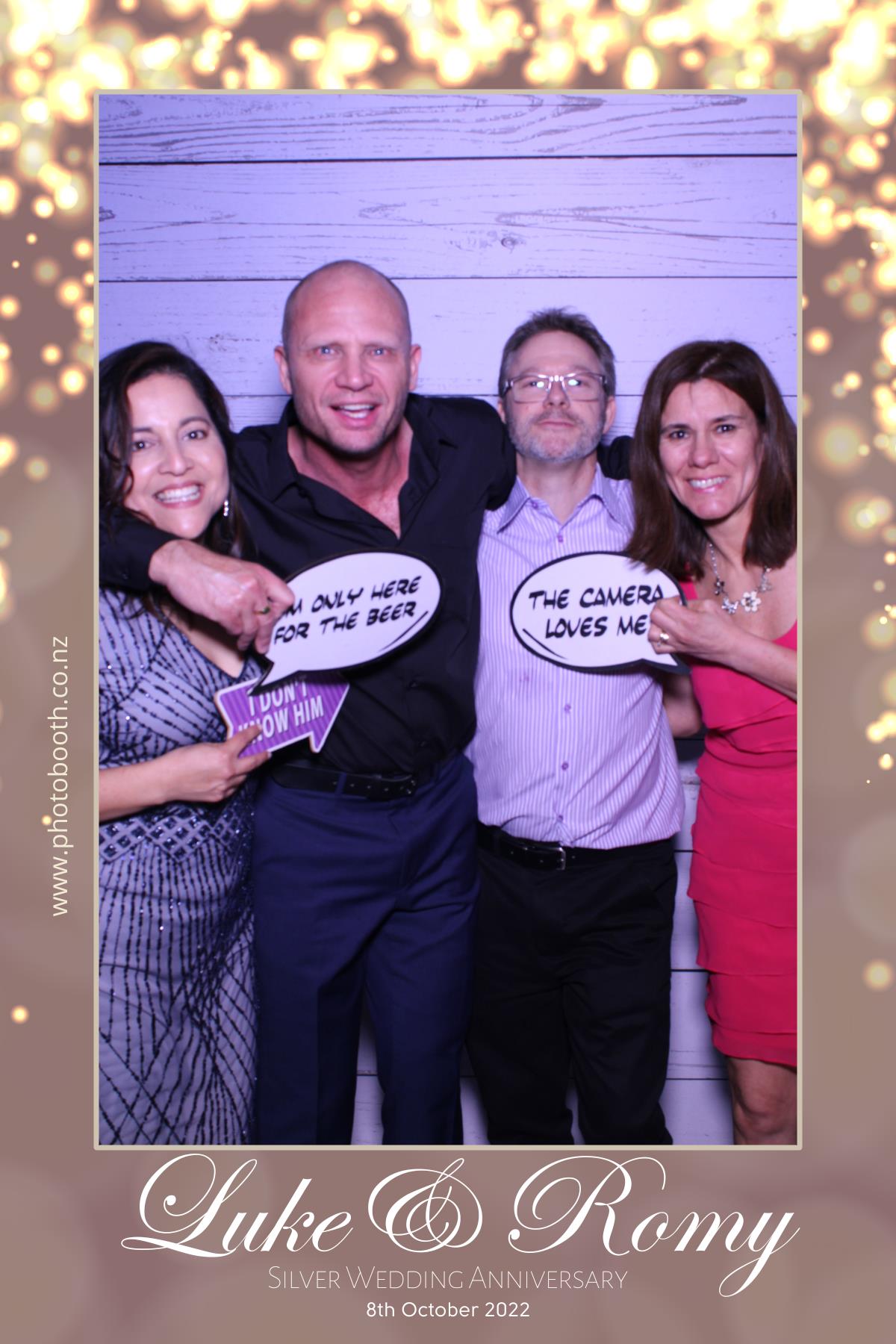 Luke & Romy's Silver Wedding Celebration | View more photos from the event at gallery.photobooth.co.nz/u/SelfieCentral/Luke-Romys-Silver-Wedding-Celebration