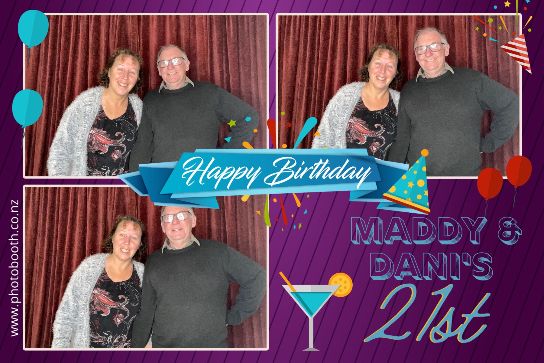 Maddy & Dani's 21st | View more photos from the event at gallery.photobooth.co.nz/u/SelfieCentral/Maddy-Danis-21st