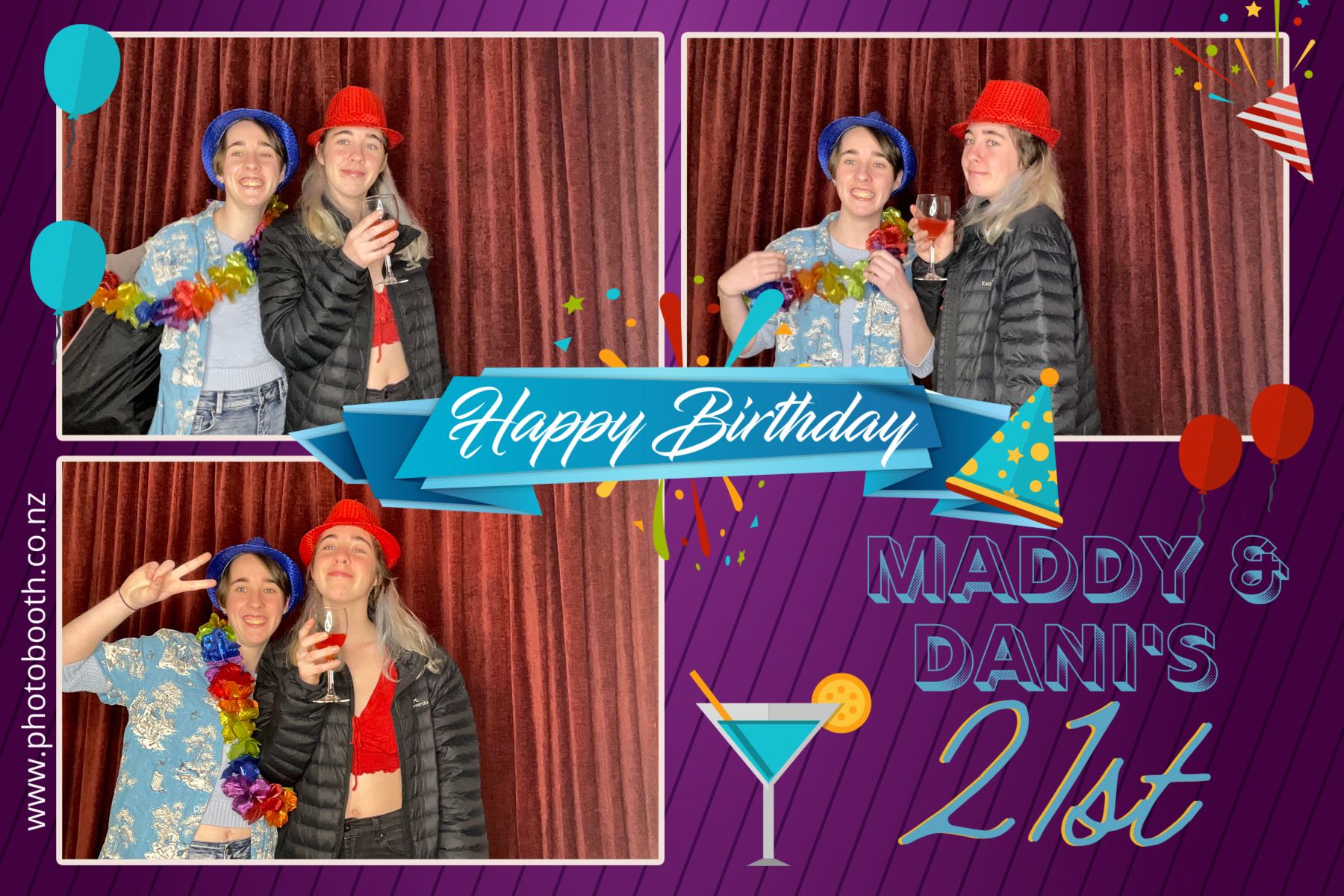 Maddy & Dani's 21st | View more photos from the event at gallery.photobooth.co.nz/u/SelfieCentral/Maddy-Danis-21st