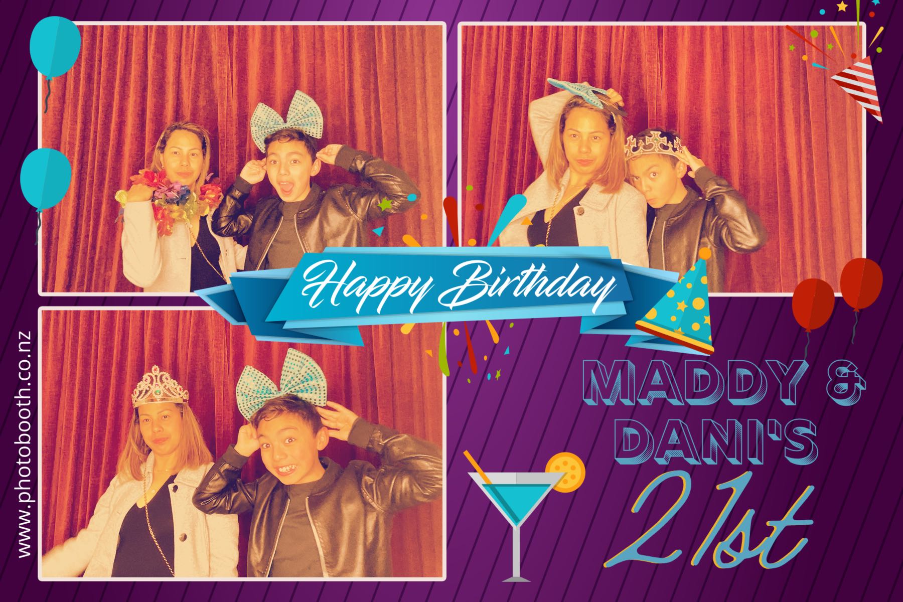 Maddy & Dani's 21st | View more photos from the event at gallery.photobooth.co.nz/u/SelfieCentral/Maddy-Danis-21st