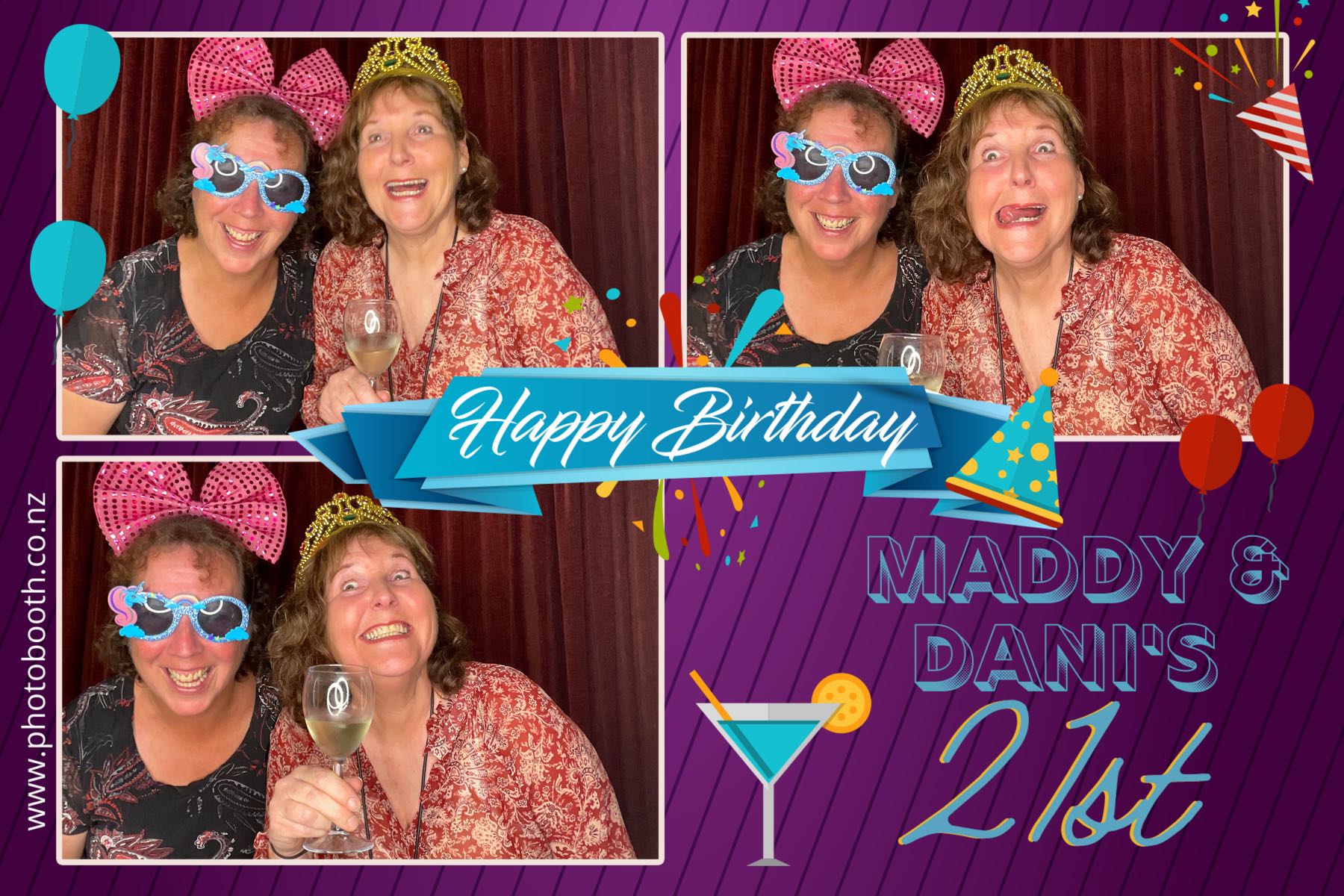 Maddy & Dani's 21st | View more photos from the event at gallery.photobooth.co.nz/u/SelfieCentral/Maddy-Danis-21st