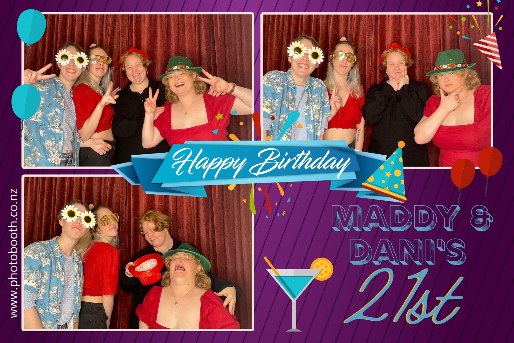 Maddy & Dani's 21st | View more photos from the event at gallery.photobooth.co.nz/u/SelfieCentral/Maddy-Danis-21st