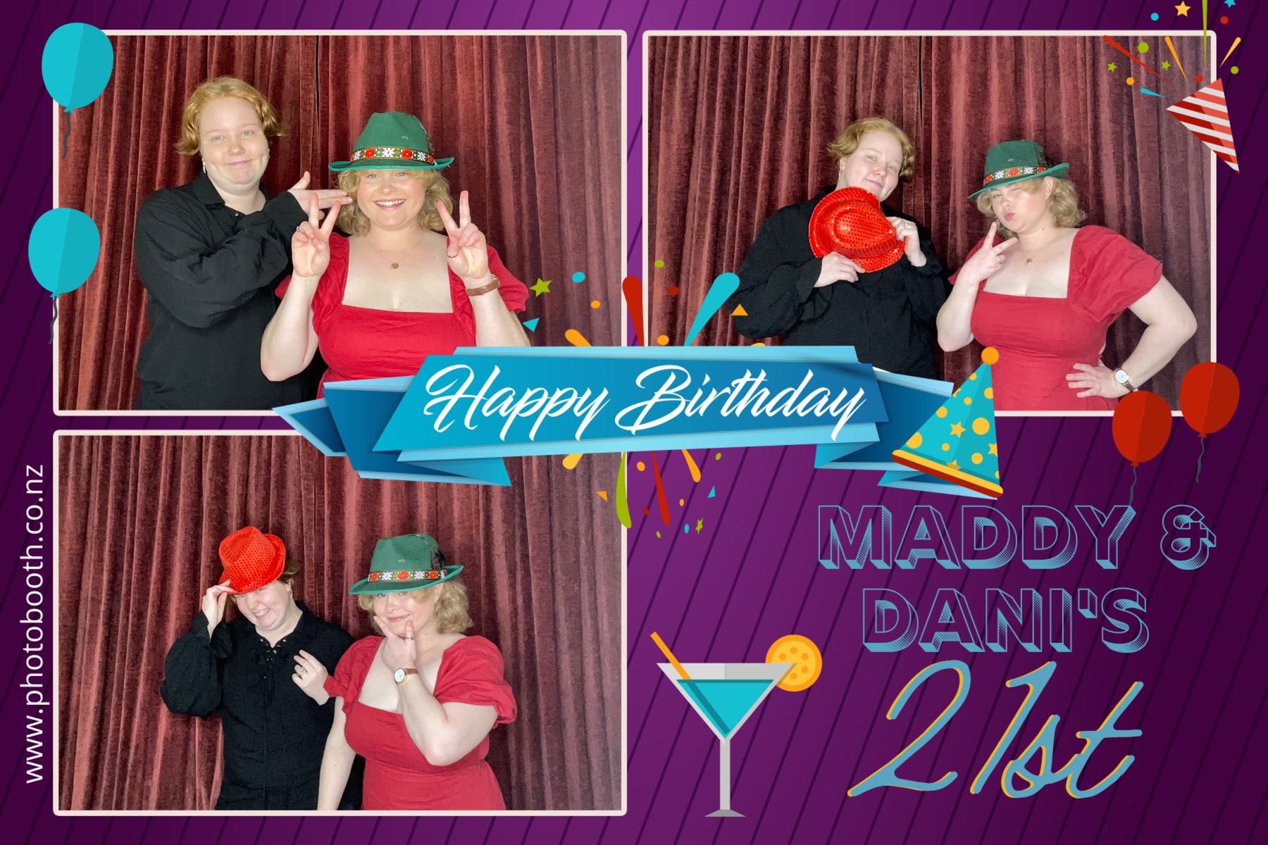 Maddy & Dani's 21st | View more photos from the event at gallery.photobooth.co.nz/u/SelfieCentral/Maddy-Danis-21st