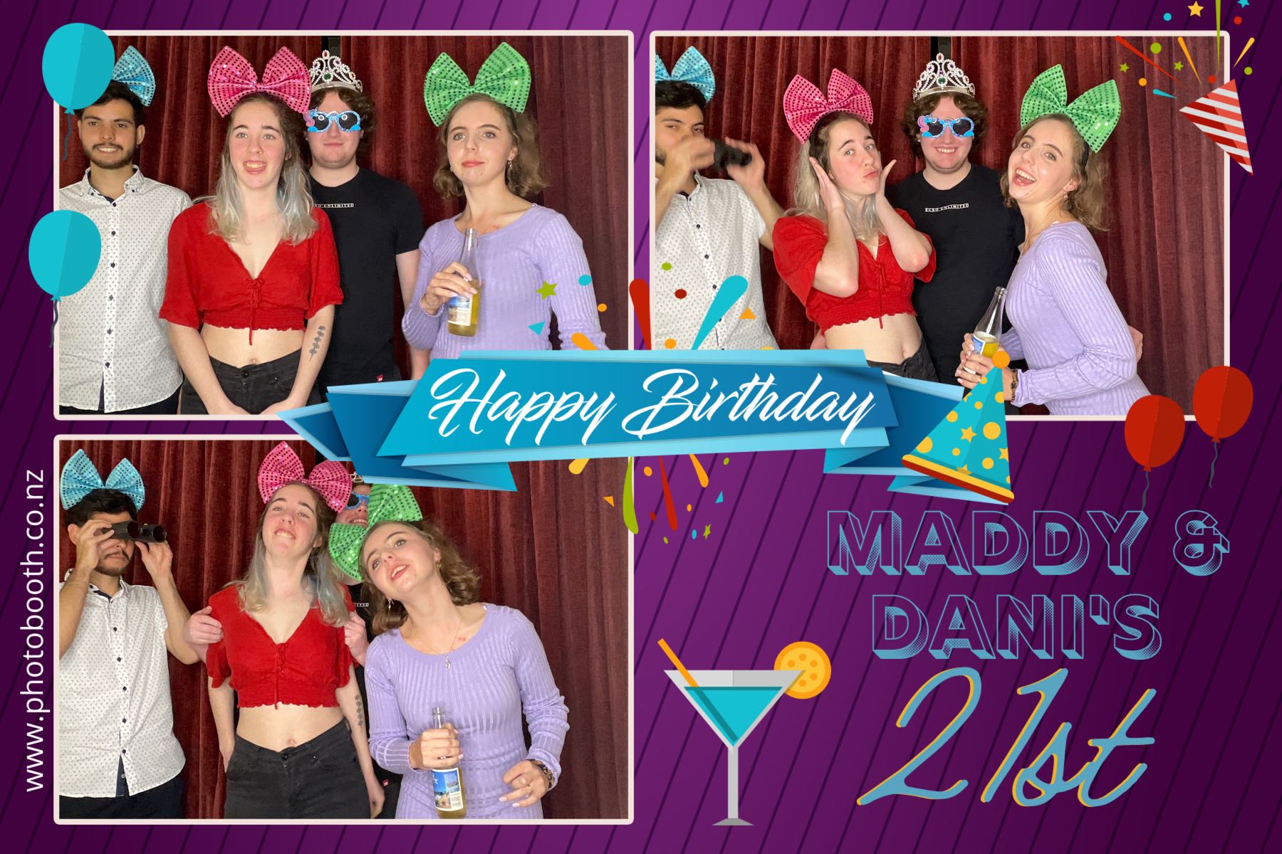 Maddy & Dani's 21st | View more photos from the event at gallery.photobooth.co.nz/u/SelfieCentral/Maddy-Danis-21st