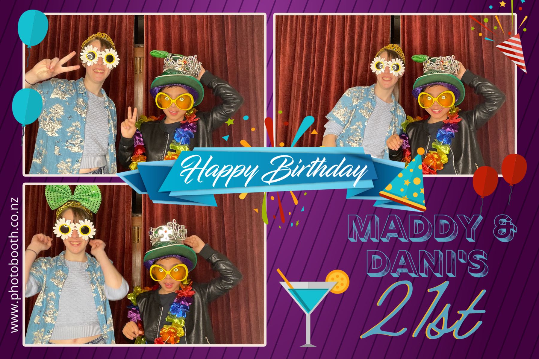 Maddy & Dani's 21st | View more photos from the event at gallery.photobooth.co.nz/u/SelfieCentral/Maddy-Danis-21st