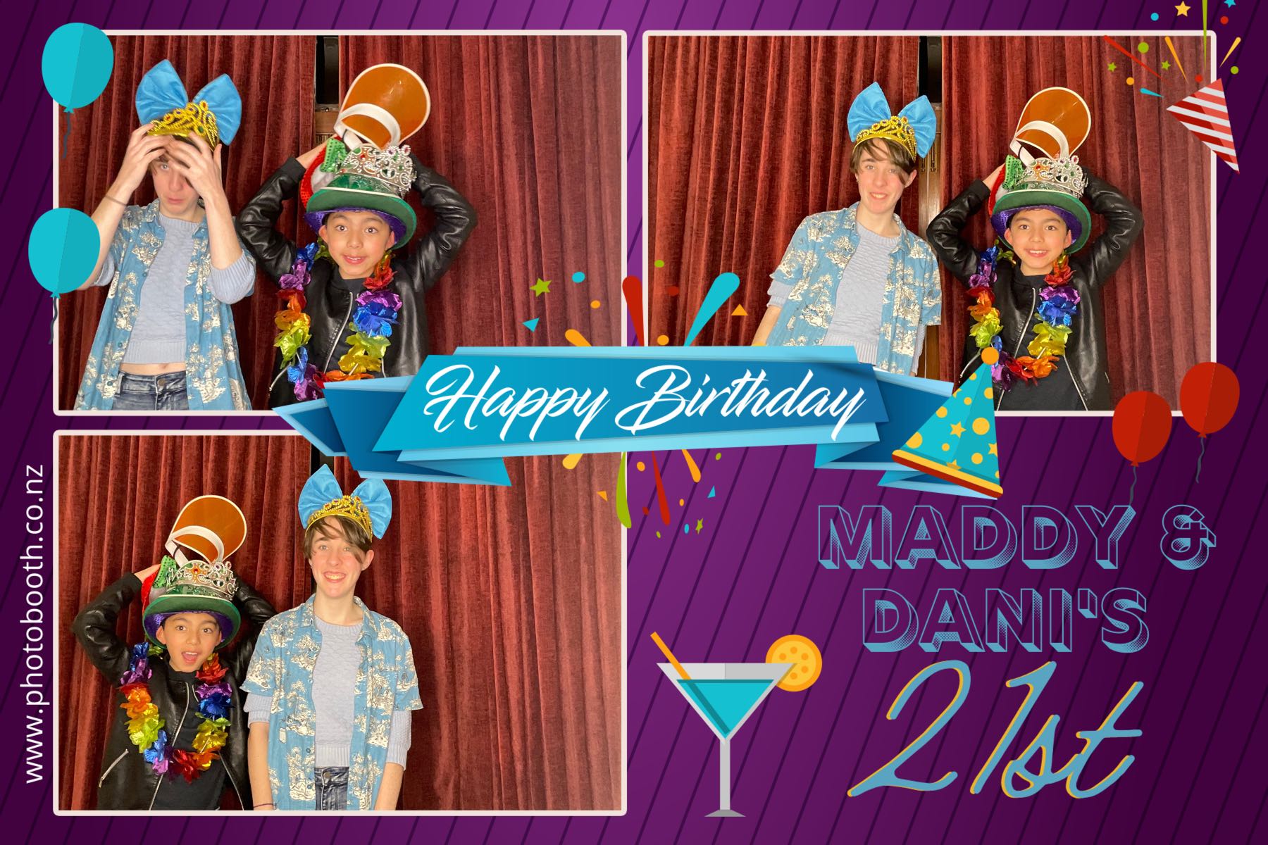 Maddy & Dani's 21st | View more photos from the event at gallery.photobooth.co.nz/u/SelfieCentral/Maddy-Danis-21st