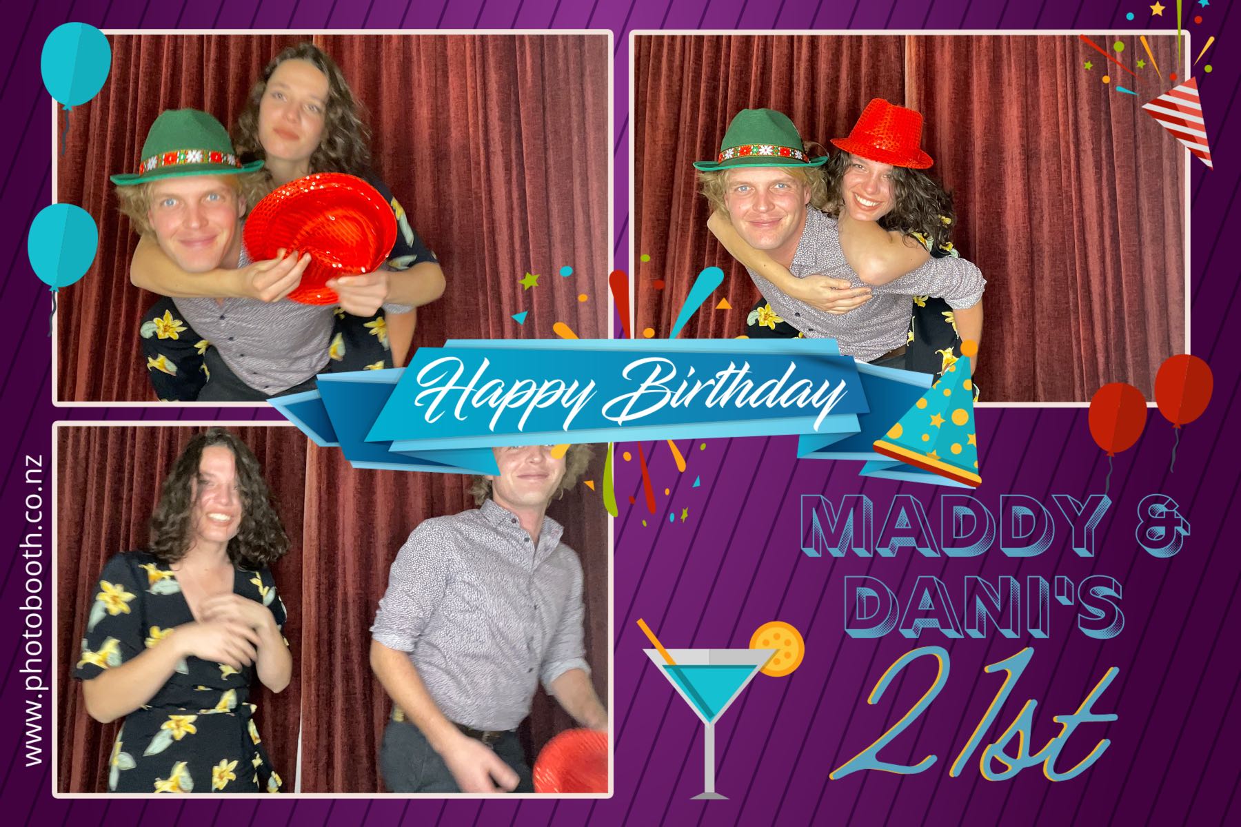 Maddy & Dani's 21st | View more photos from the event at gallery.photobooth.co.nz/u/SelfieCentral/Maddy-Danis-21st