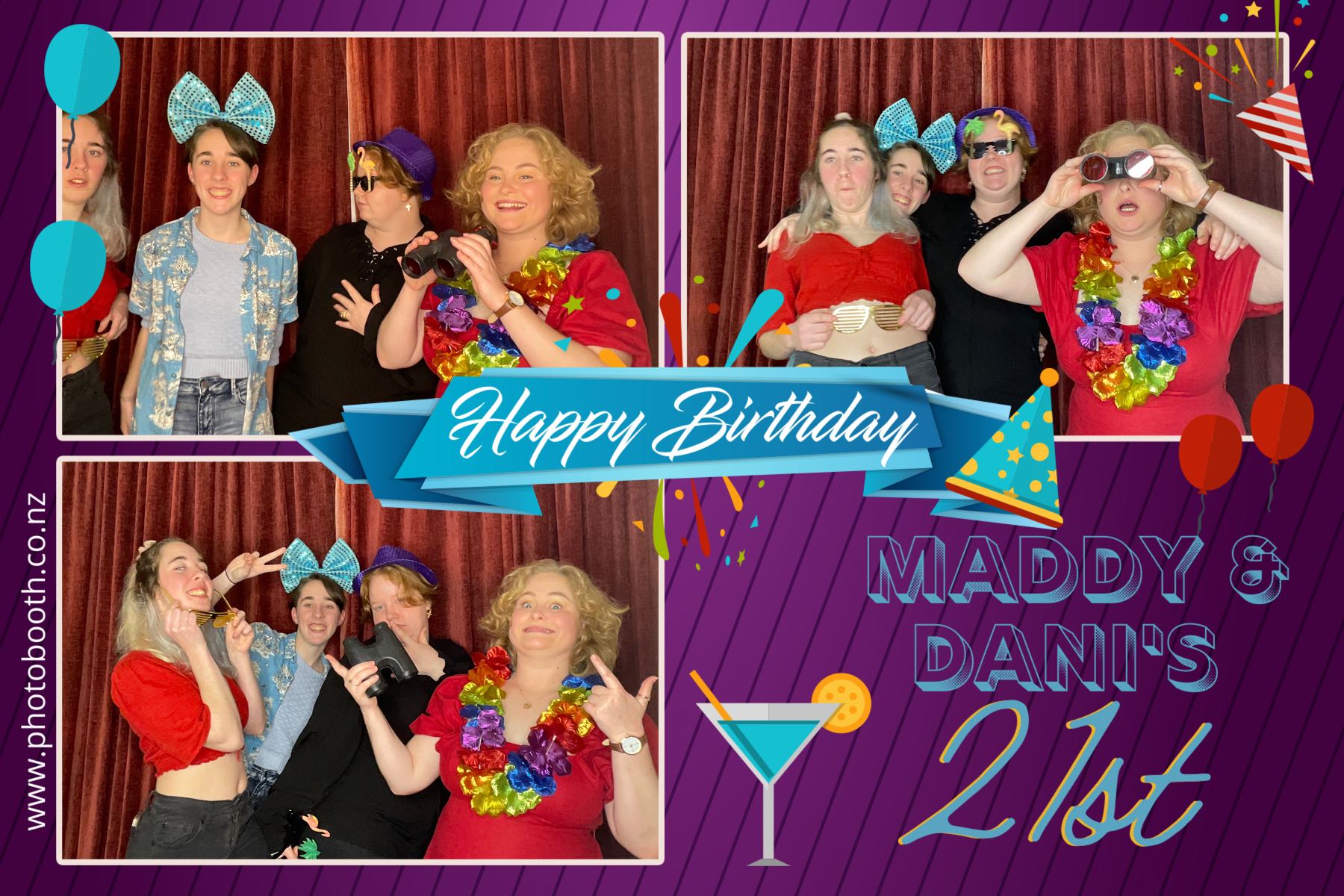 Maddy & Dani's 21st | View more photos from the event at gallery.photobooth.co.nz/u/SelfieCentral/Maddy-Danis-21st