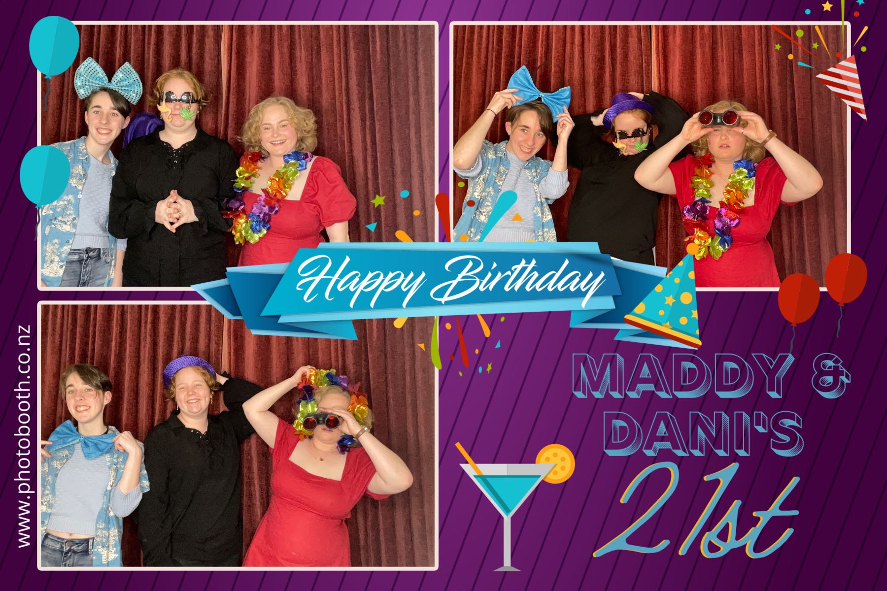 Maddy & Dani's 21st | View more photos from the event at gallery.photobooth.co.nz/u/SelfieCentral/Maddy-Danis-21st