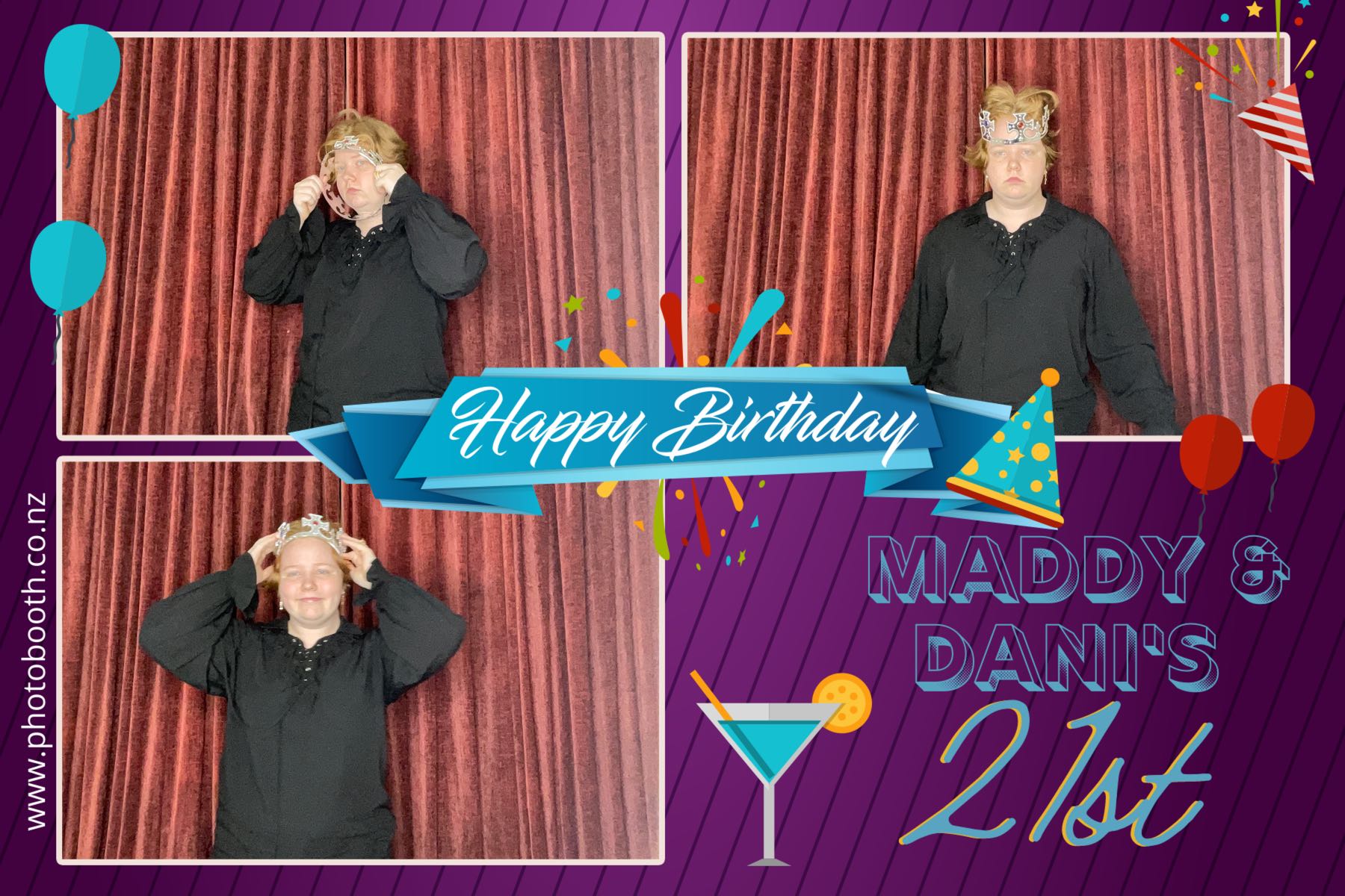Maddy & Dani's 21st | View more photos from the event at gallery.photobooth.co.nz/u/SelfieCentral/Maddy-Danis-21st