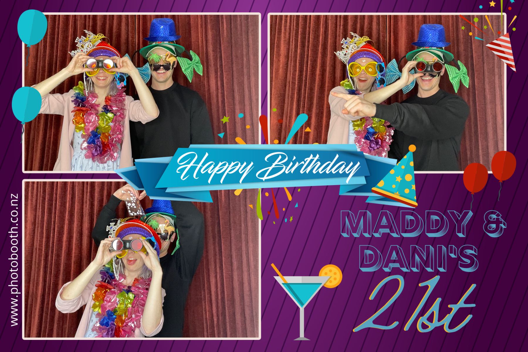 Maddy & Dani's 21st | View more photos from the event at gallery.photobooth.co.nz/u/SelfieCentral/Maddy-Danis-21st
