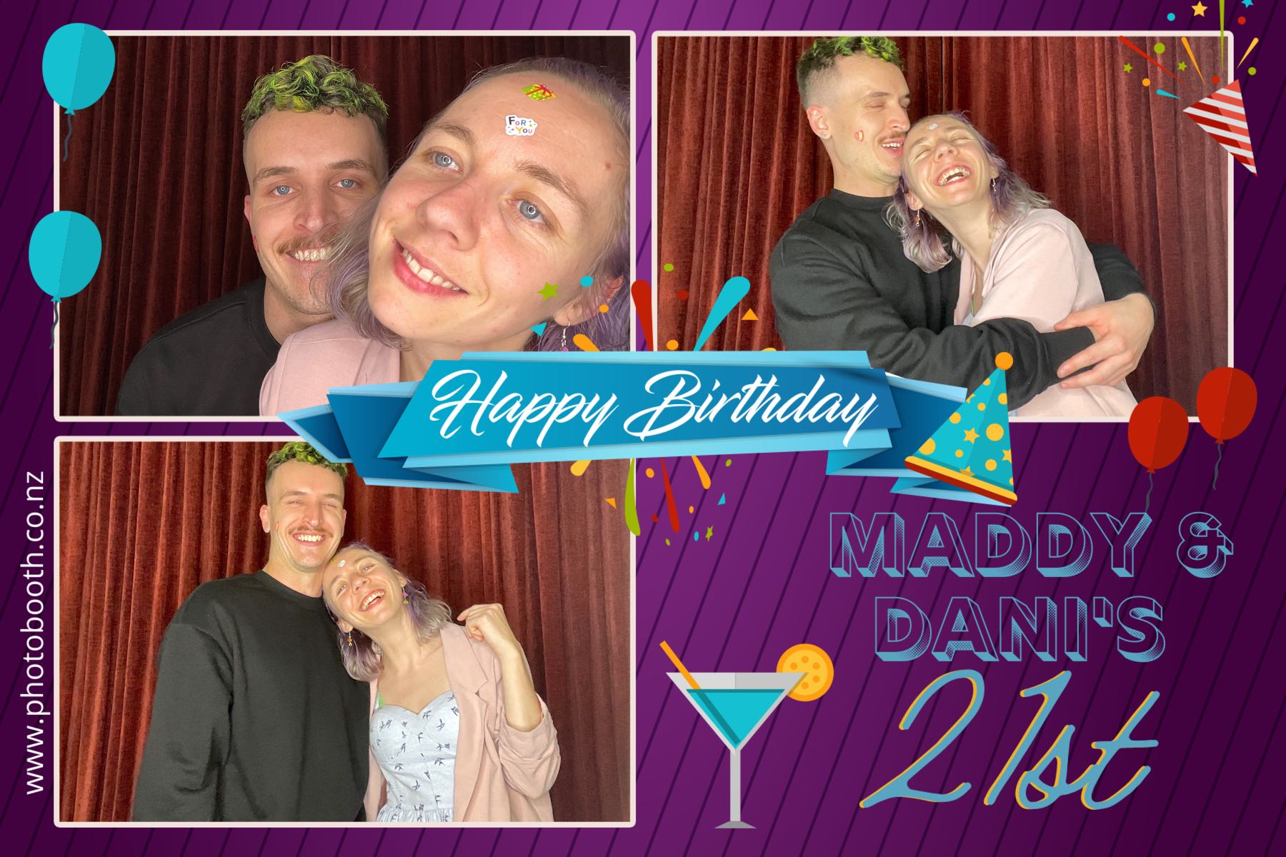 Maddy & Dani's 21st | View more photos from the event at gallery.photobooth.co.nz/u/SelfieCentral/Maddy-Danis-21st