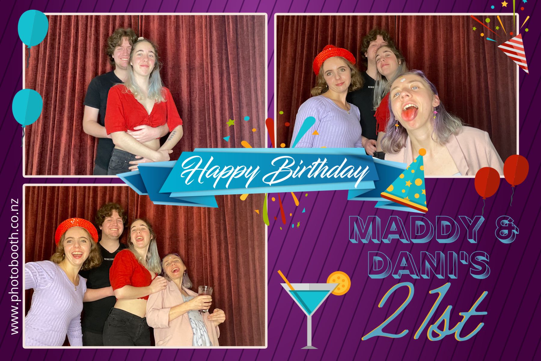Maddy & Dani's 21st | View more photos from the event at gallery.photobooth.co.nz/u/SelfieCentral/Maddy-Danis-21st