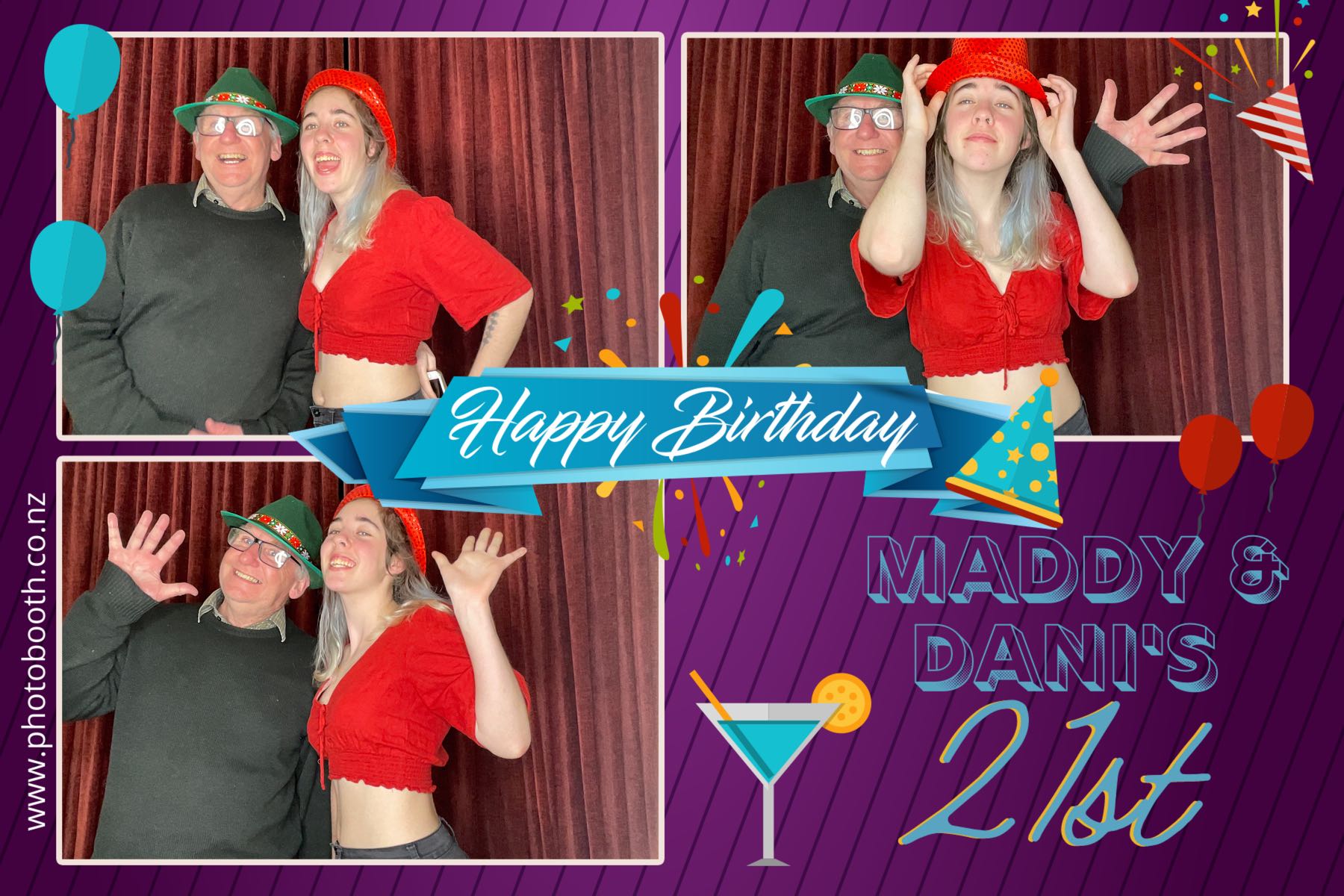 Maddy & Dani's 21st | View more photos from the event at gallery.photobooth.co.nz/u/SelfieCentral/Maddy-Danis-21st