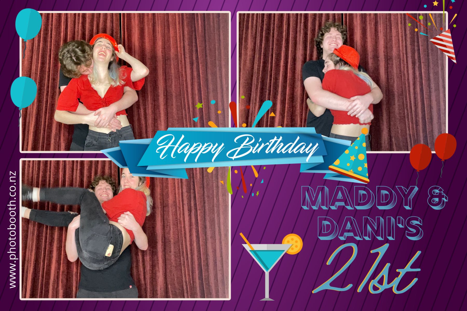 Maddy & Dani's 21st | View more photos from the event at gallery.photobooth.co.nz/u/SelfieCentral/Maddy-Danis-21st