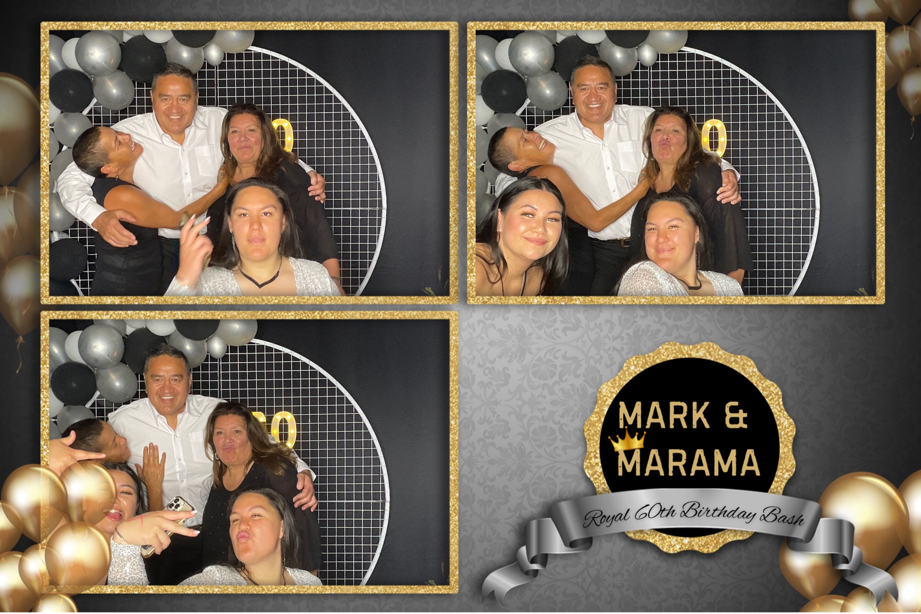 Marama & Mark's 60th | View more photos from the event at gallery.photobooth.co.nz/u/SelfieCentral/Marama-Marks-60th