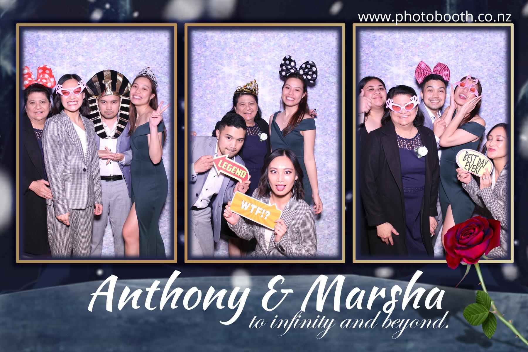 Marsha & Anthony's Wedding | View more photos from the event at gallery.photobooth.co.nz/u/SelfieCentral/Marsha-Anthonys-Wedding