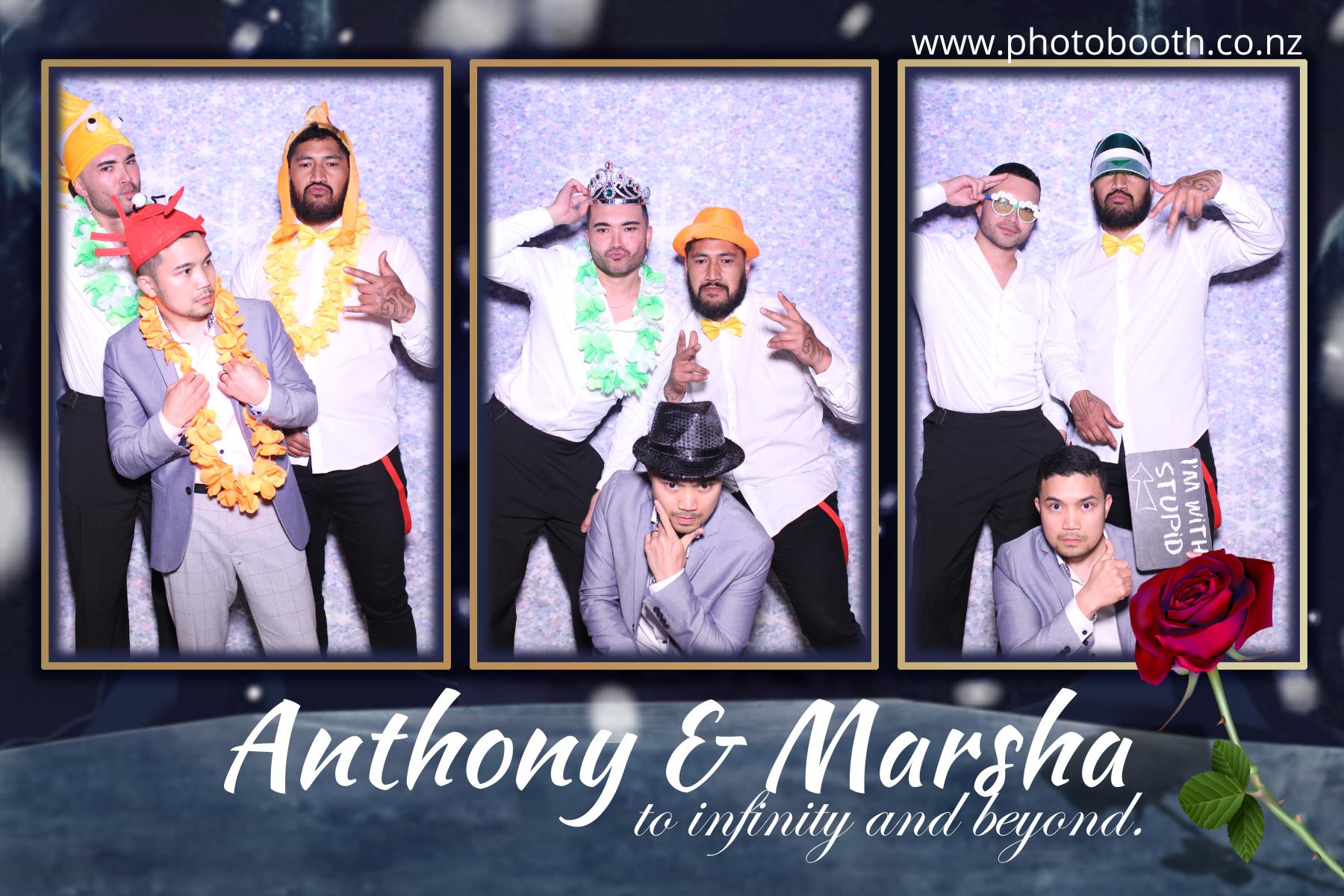 Marsha & Anthony's Wedding | View more photos from the event at gallery.photobooth.co.nz/u/SelfieCentral/Marsha-Anthonys-Wedding