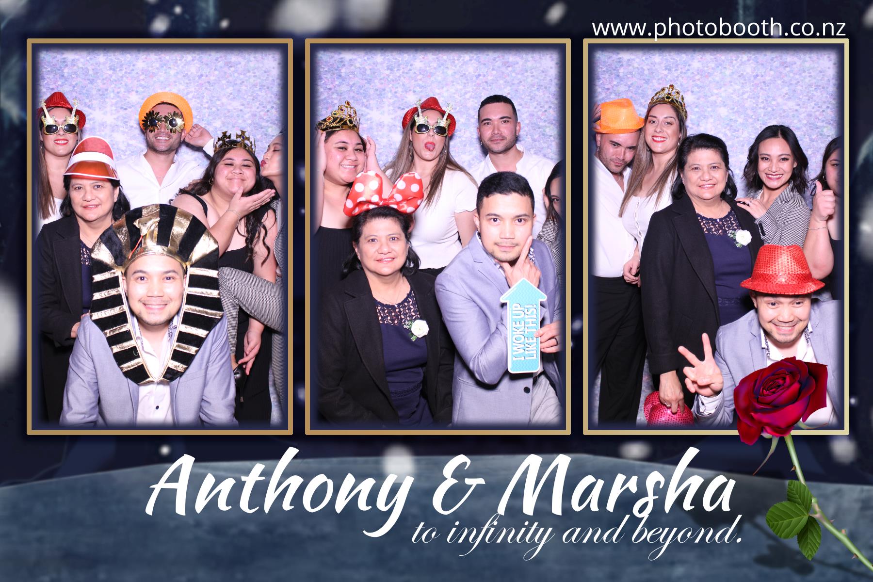 Marsha & Anthony's Wedding | View more photos from the event at gallery.photobooth.co.nz/u/SelfieCentral/Marsha-Anthonys-Wedding