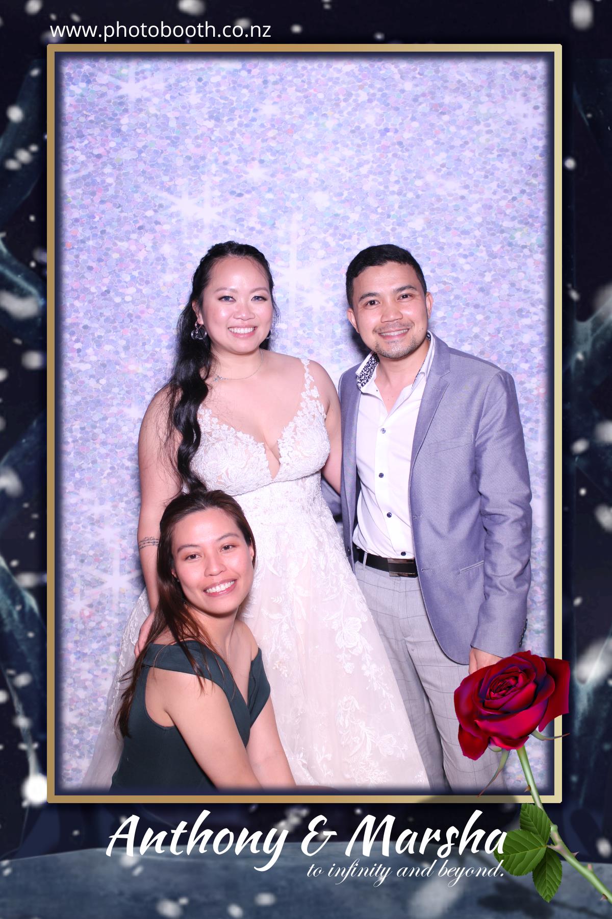 Marsha & Anthony's Wedding | View more photos from the event at gallery.photobooth.co.nz/u/SelfieCentral/Marsha-Anthonys-Wedding