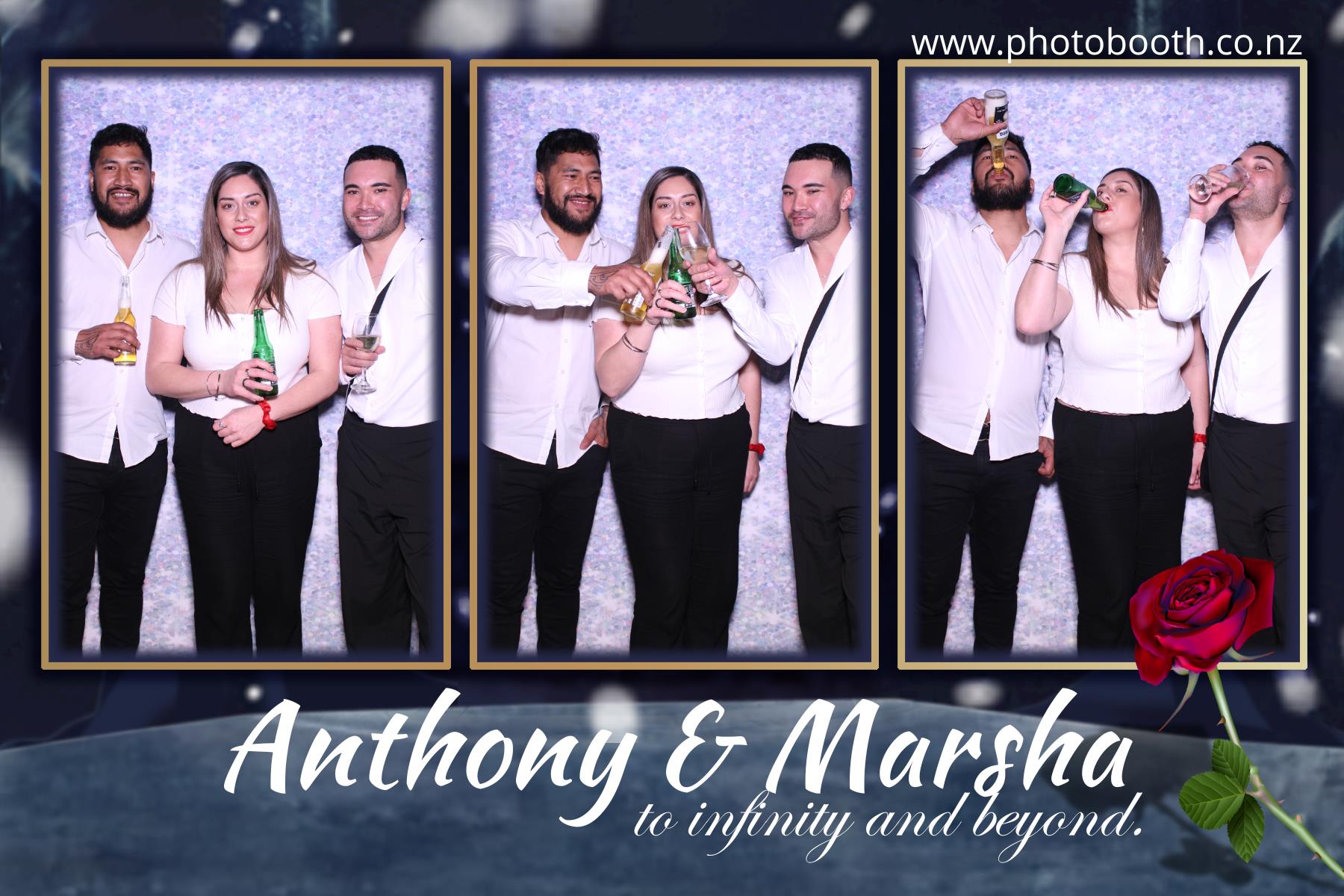Marsha & Anthony's Wedding | View more photos from the event at gallery.photobooth.co.nz/u/SelfieCentral/Marsha-Anthonys-Wedding