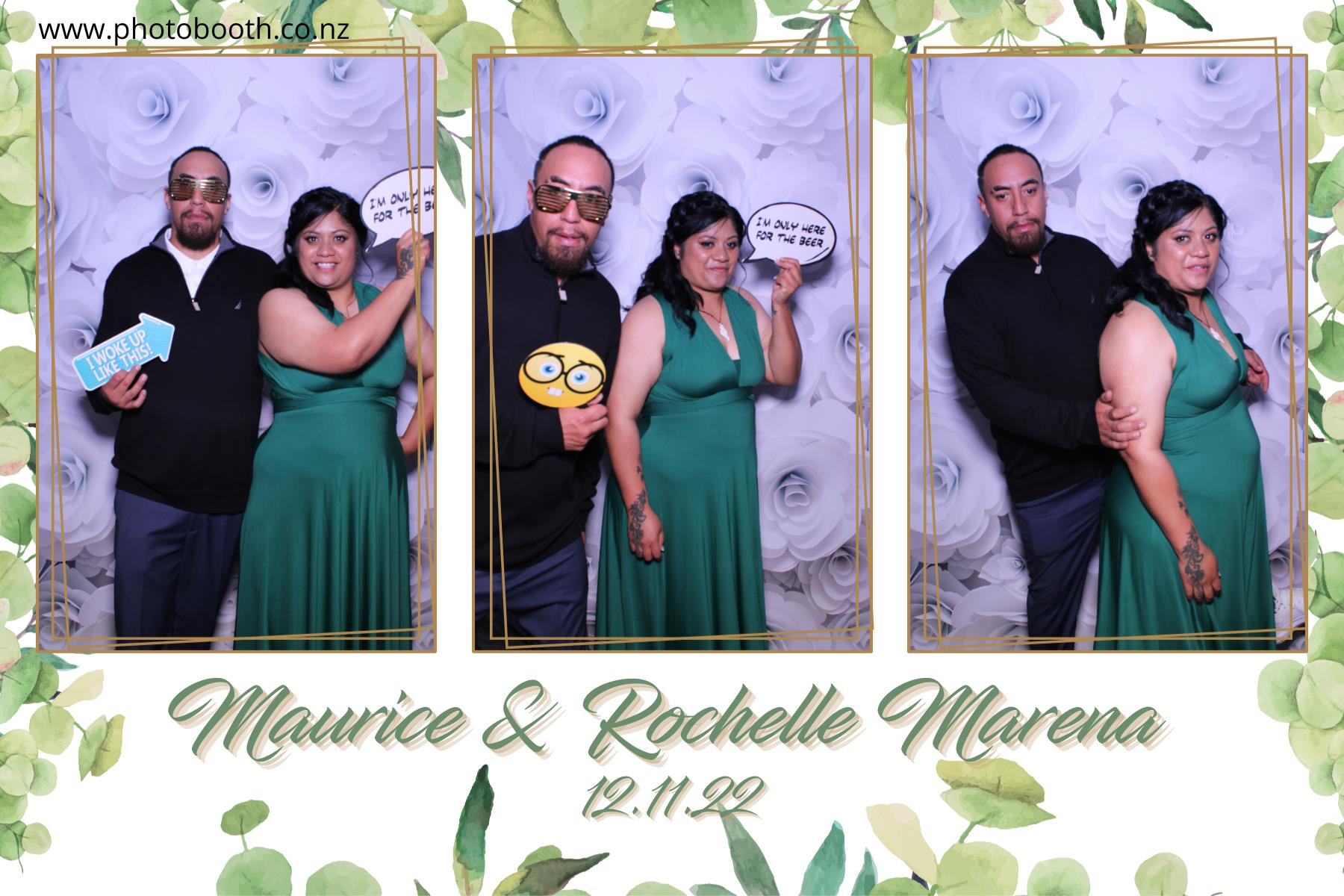Maurice & Rochelle's Marena | View more photos from the event at gallery.photobooth.co.nz/u/SelfieCentral/Maurice-Rochelles-Marena
