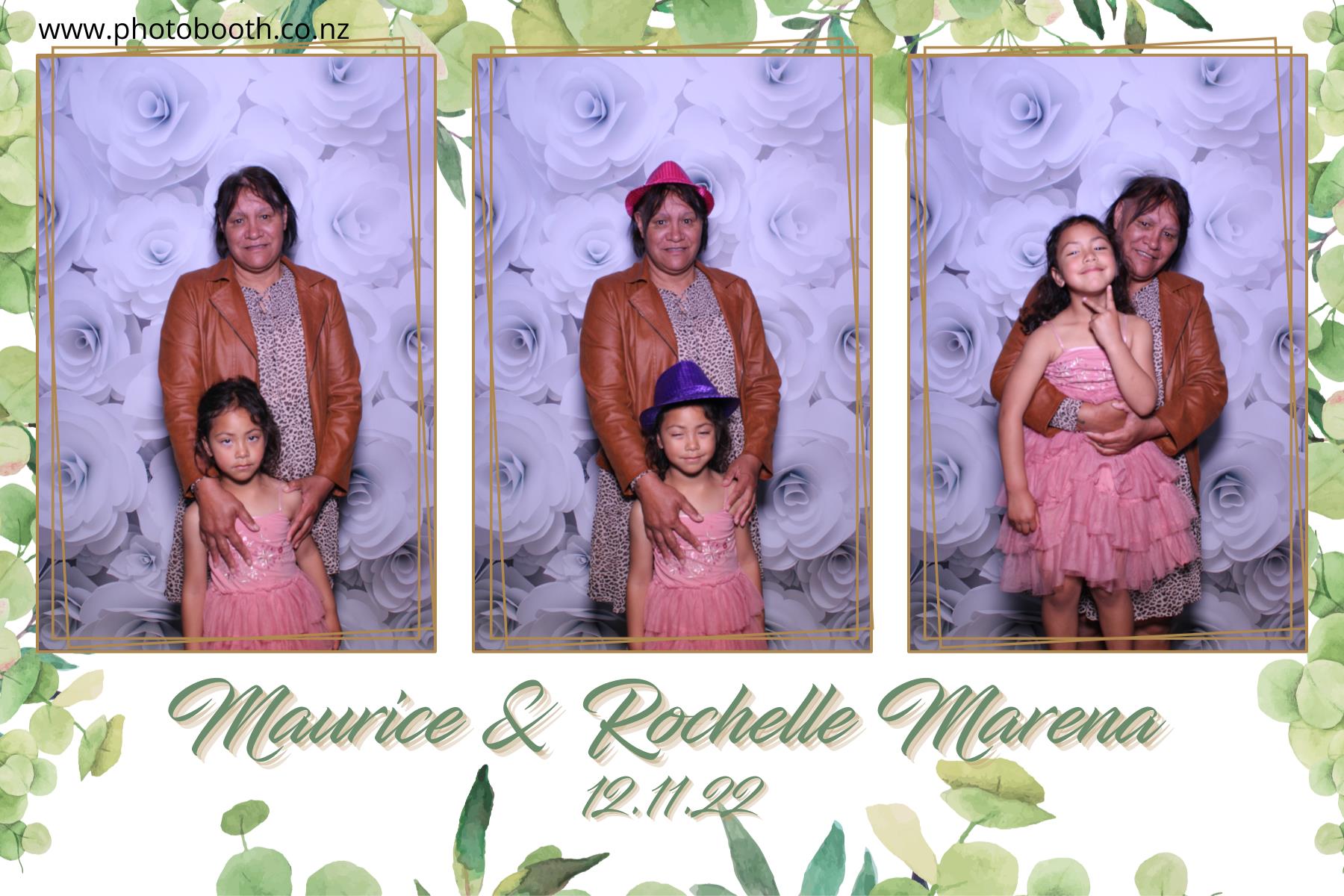 Maurice & Rochelle's Marena | View more photos from the event at gallery.photobooth.co.nz/u/SelfieCentral/Maurice-Rochelles-Marena