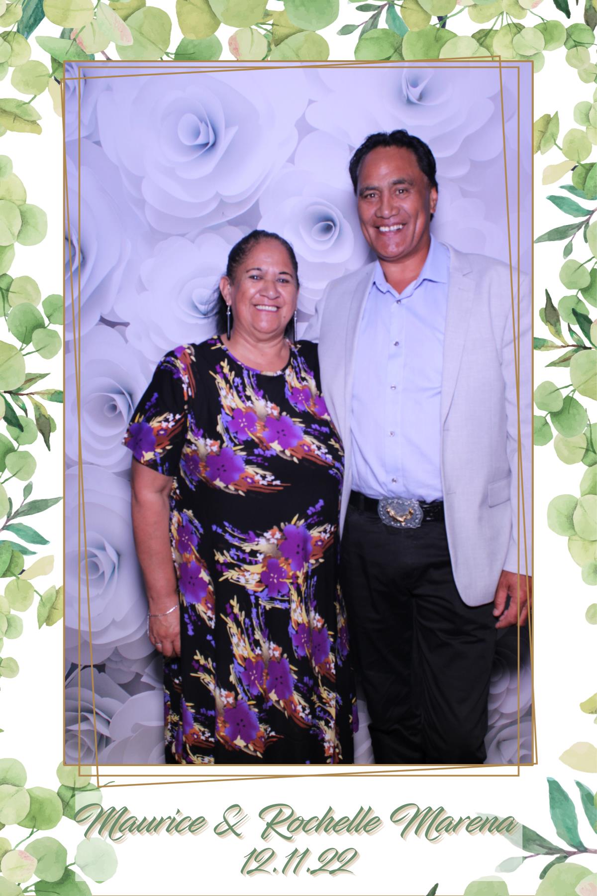 Maurice & Rochelle's Marena | View more photos from the event at gallery.photobooth.co.nz/u/SelfieCentral/Maurice-Rochelles-Marena